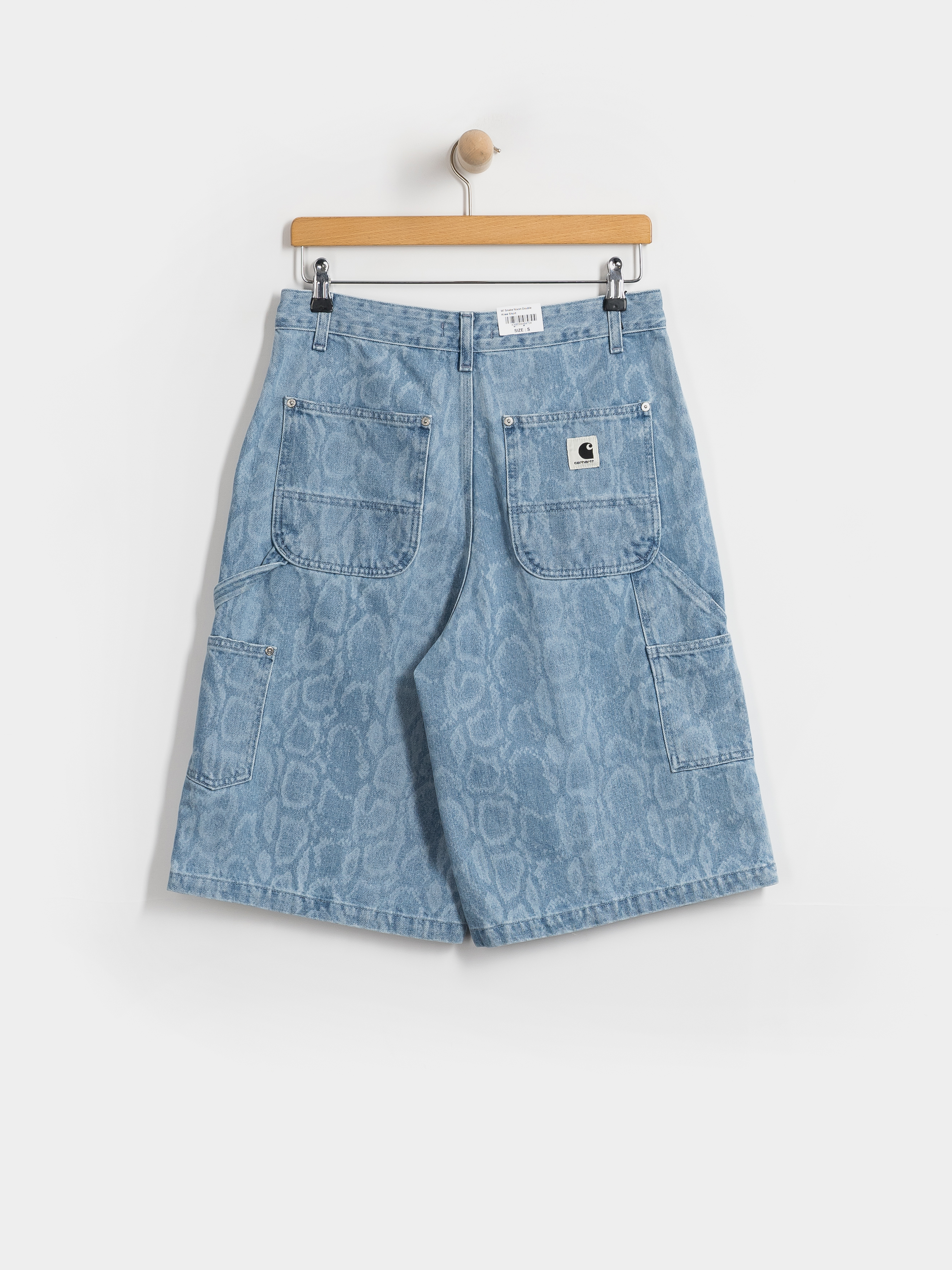 Carhartt WIP Snake Nixon Double Knee Wmn Shorts (snake camo blue)