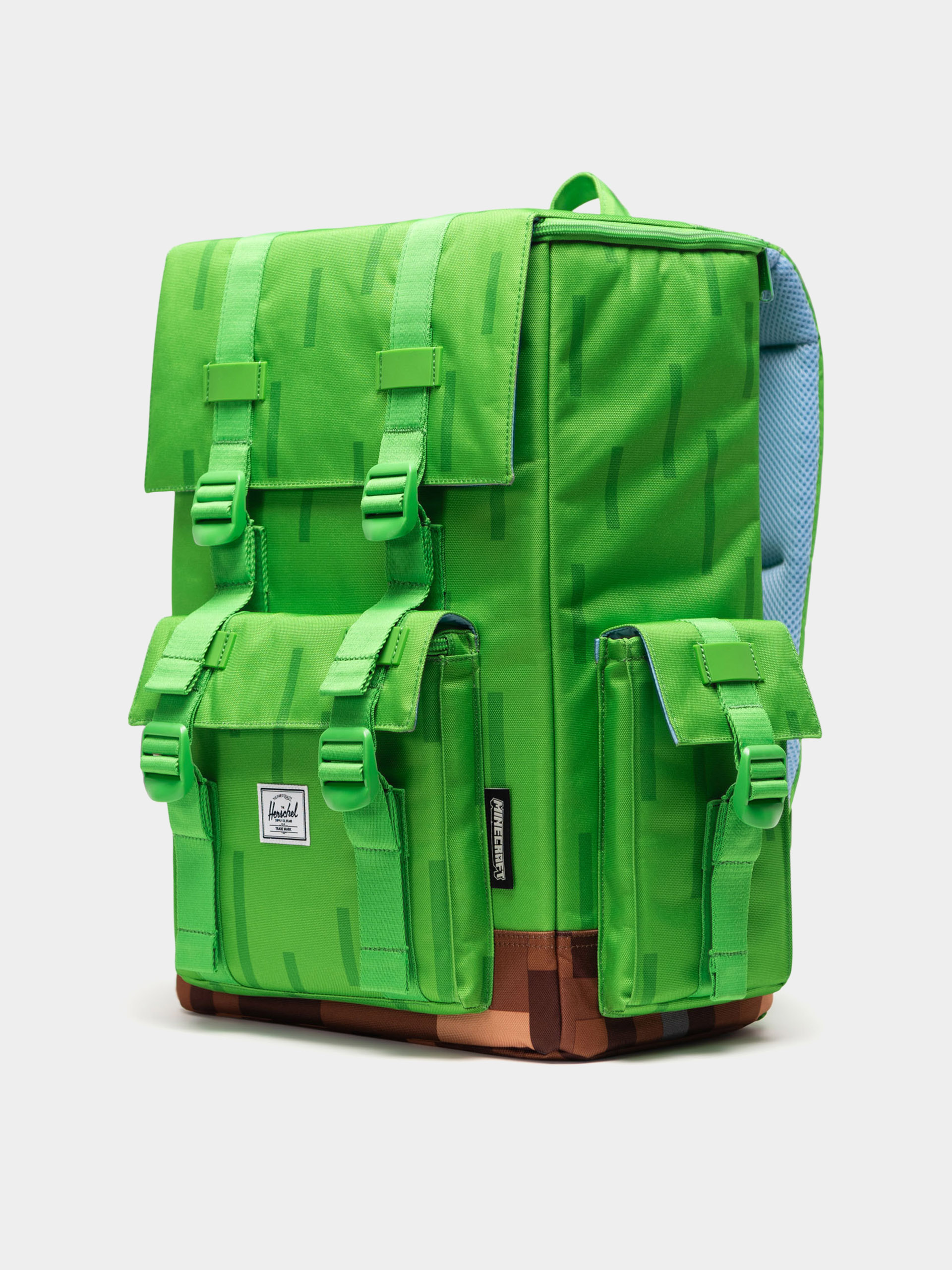 Herschel Supply Co. Rucksack X Minecraft Little America Cube (grass block)