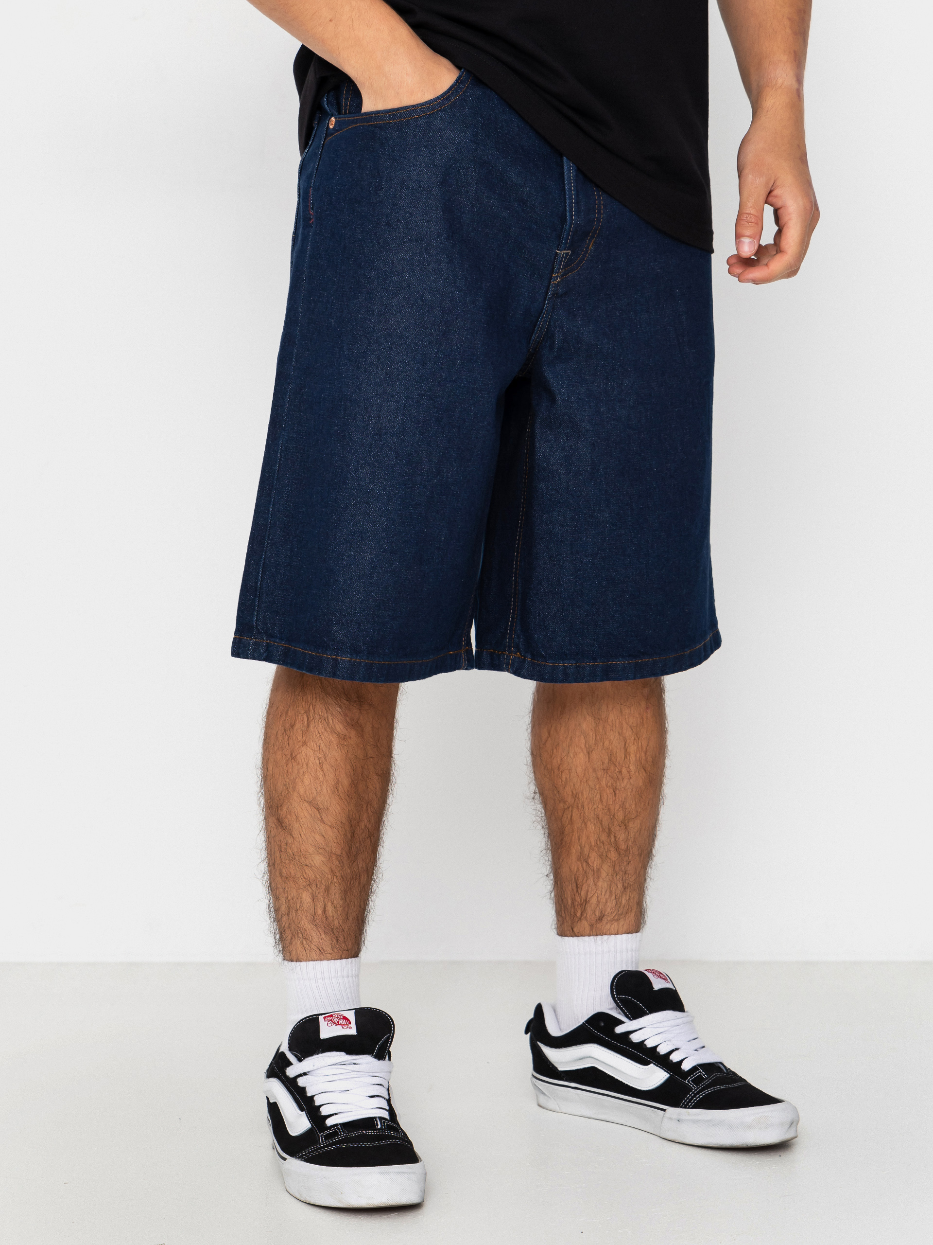 Vans Shorts Lx Check 5 Baggy Denim (dark rinse)