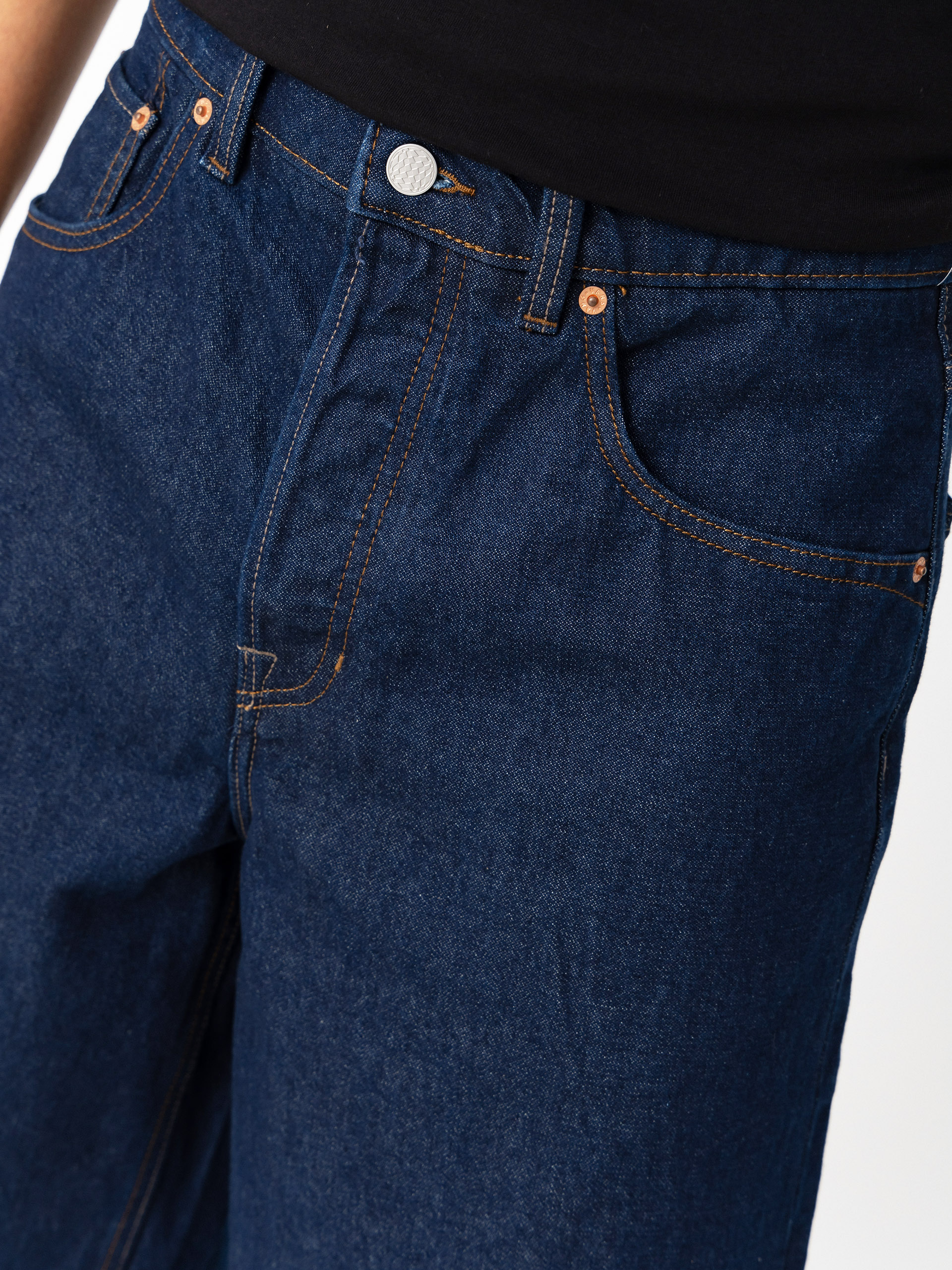Vans Shorts Lx Check 5 Baggy Denim (dark rinse)