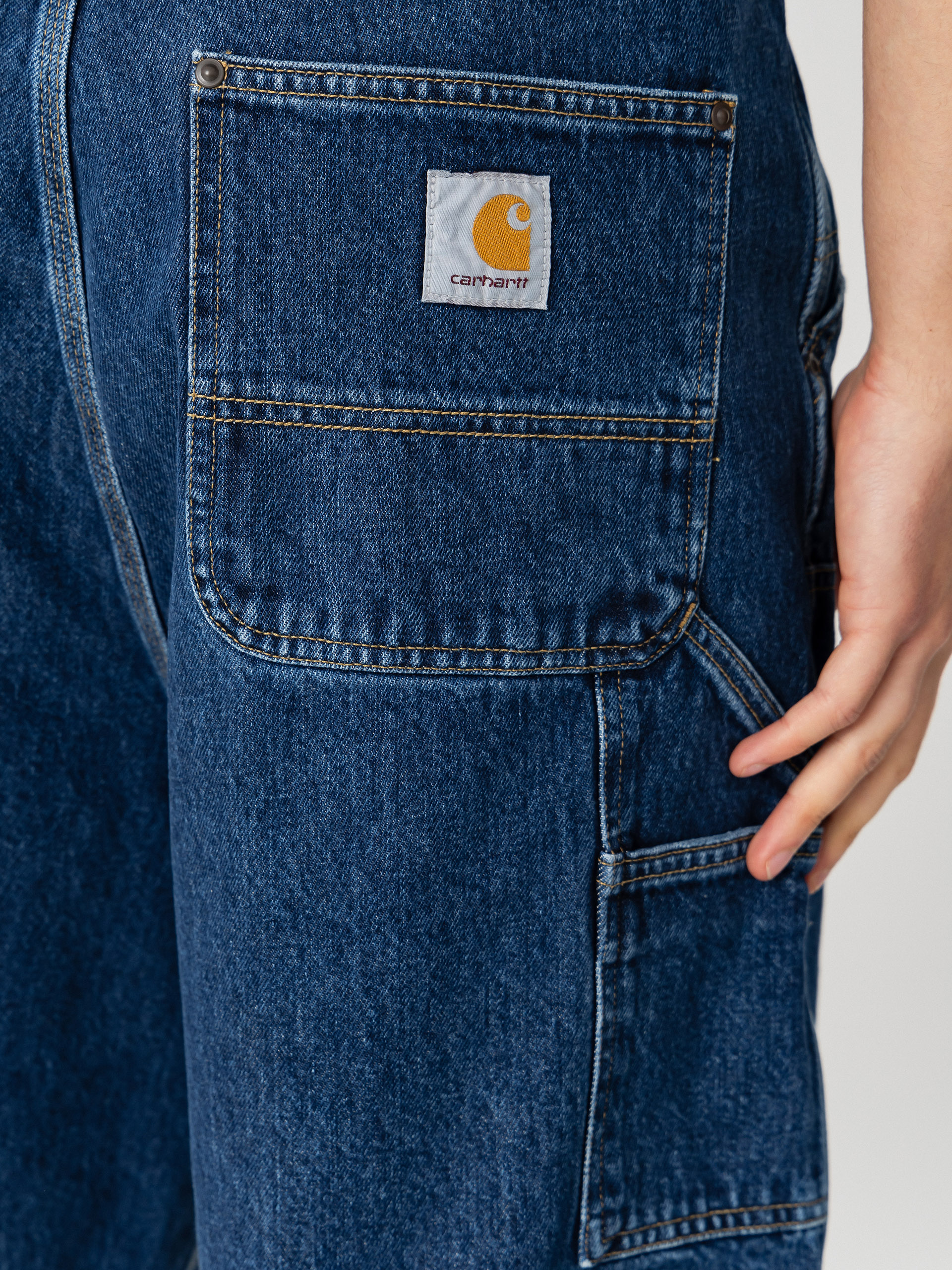 Carhartt WIP Shorts OG Double Knee (blue stone washed)