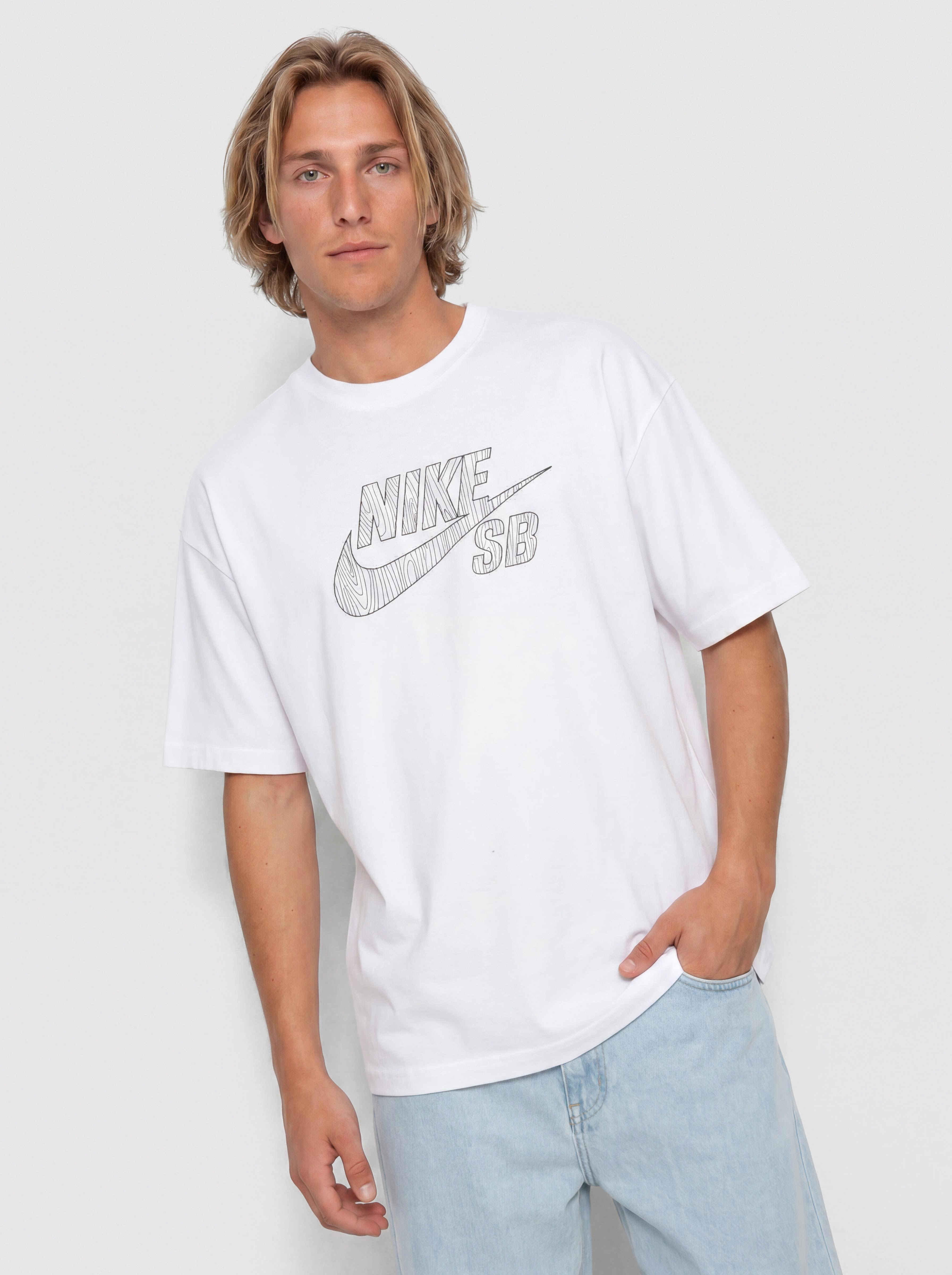 Nike SB Logo SB T-Shirt (white/black)
