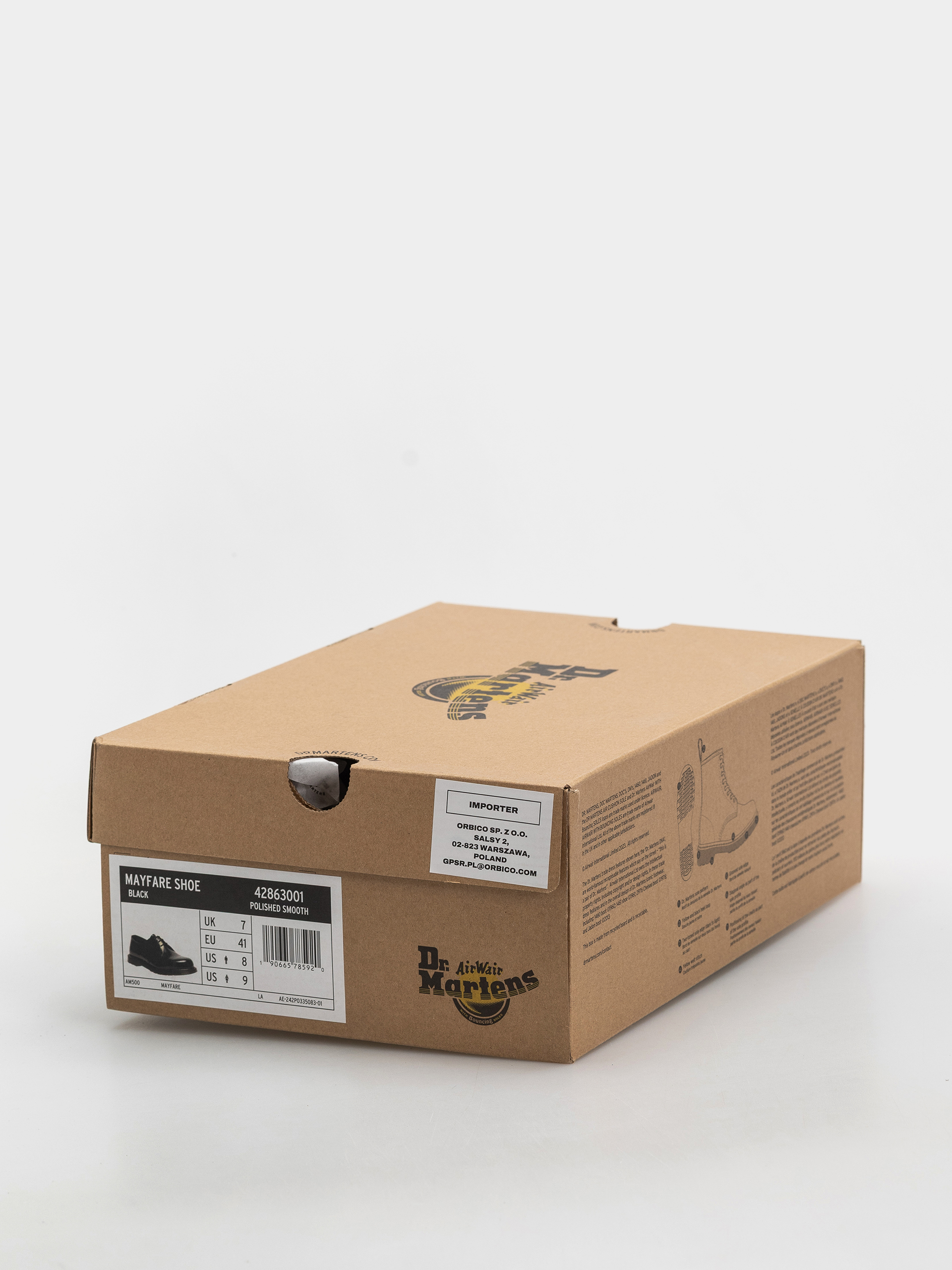 Dr. Martens Mayfare 3 Eye Shoes (black polished smooth)