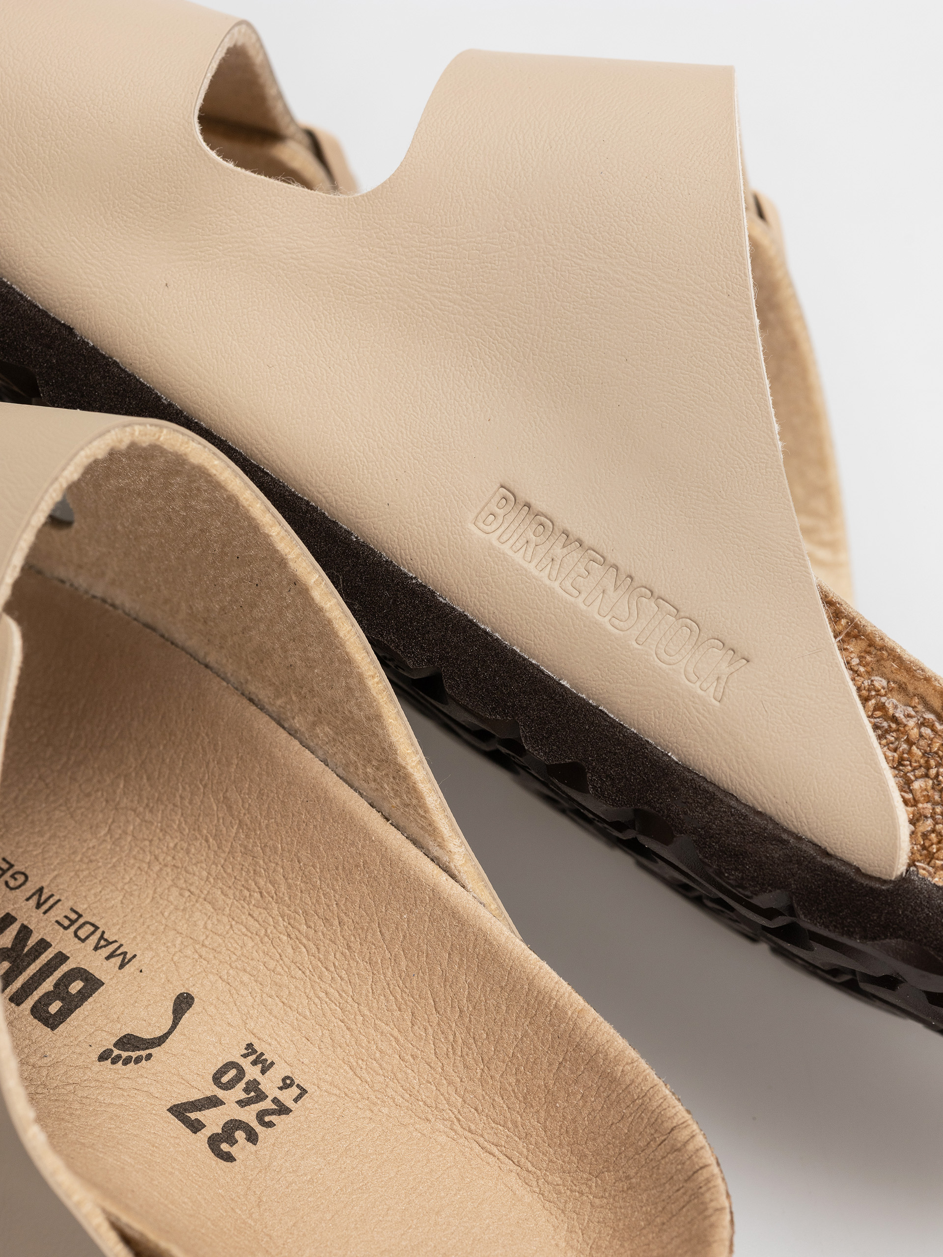 Birkenstock Arizona Birko Flor Narrow Flip Flops (triples sandcastle)