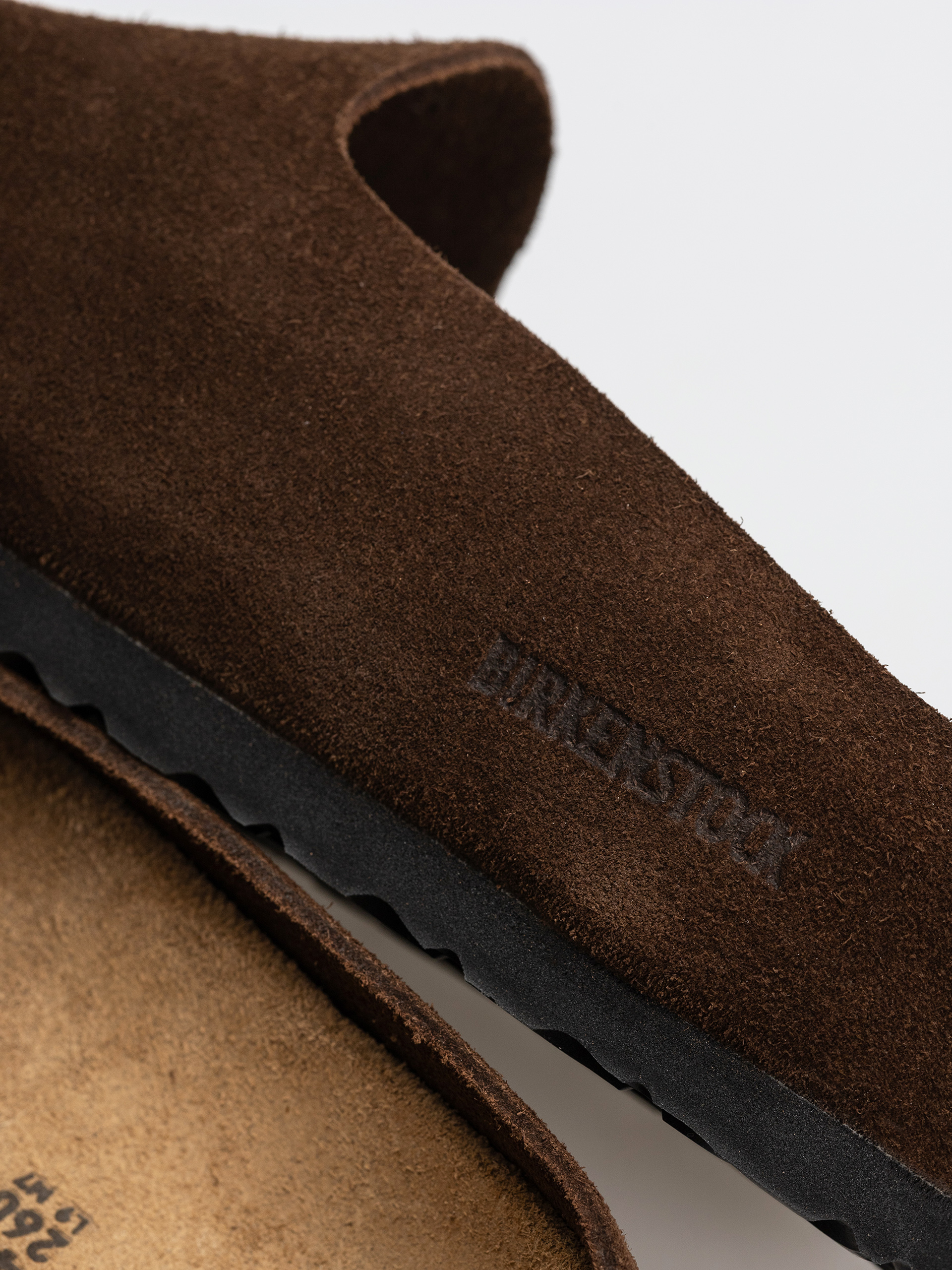 Birkenstock Amsterdam Wrapped Suede Leather Narrow Flip Flops (carafe)