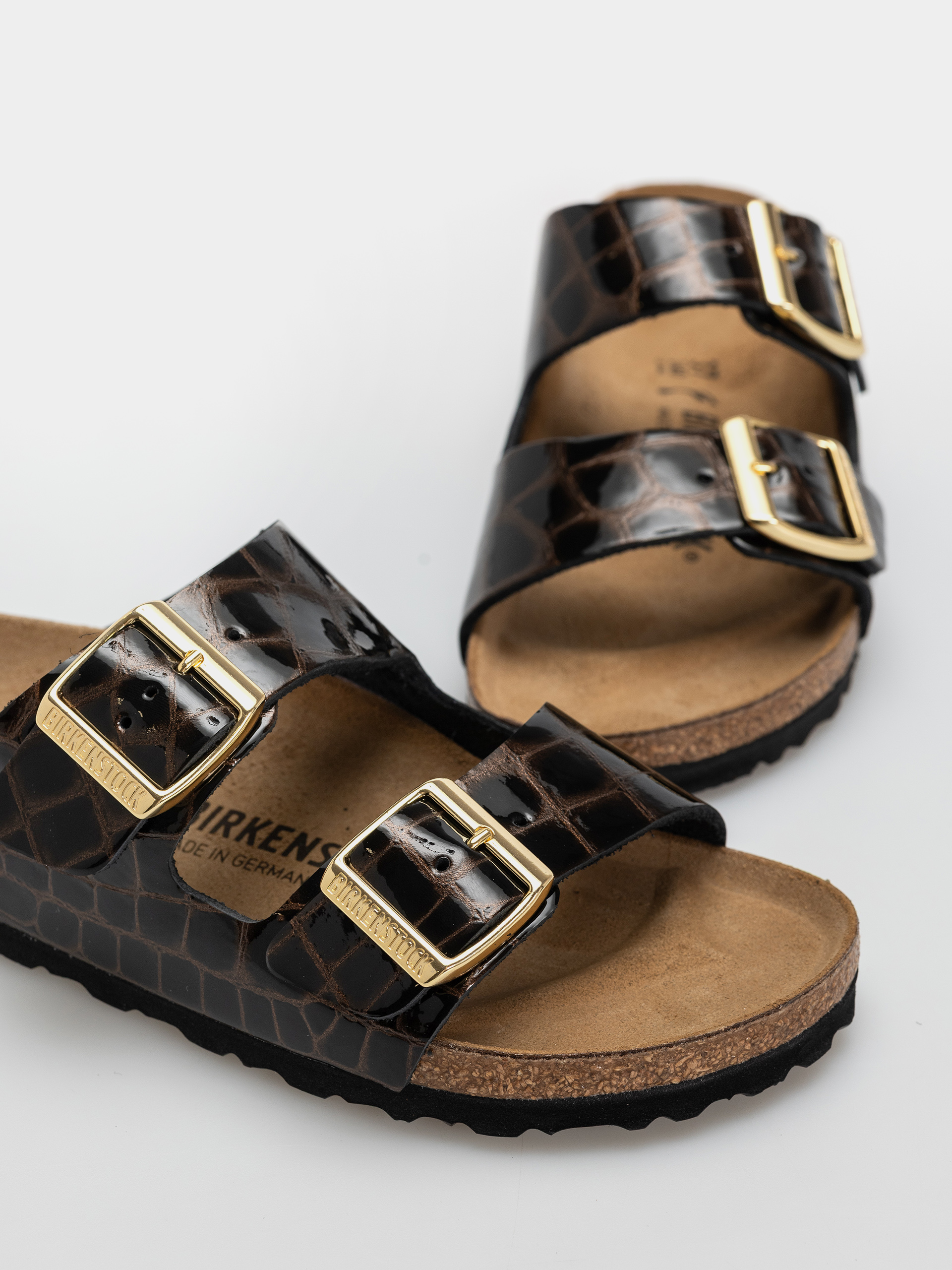 Birkenstock Arizona Leather Narrow Wmn Flip-flops (emboss leather black)
