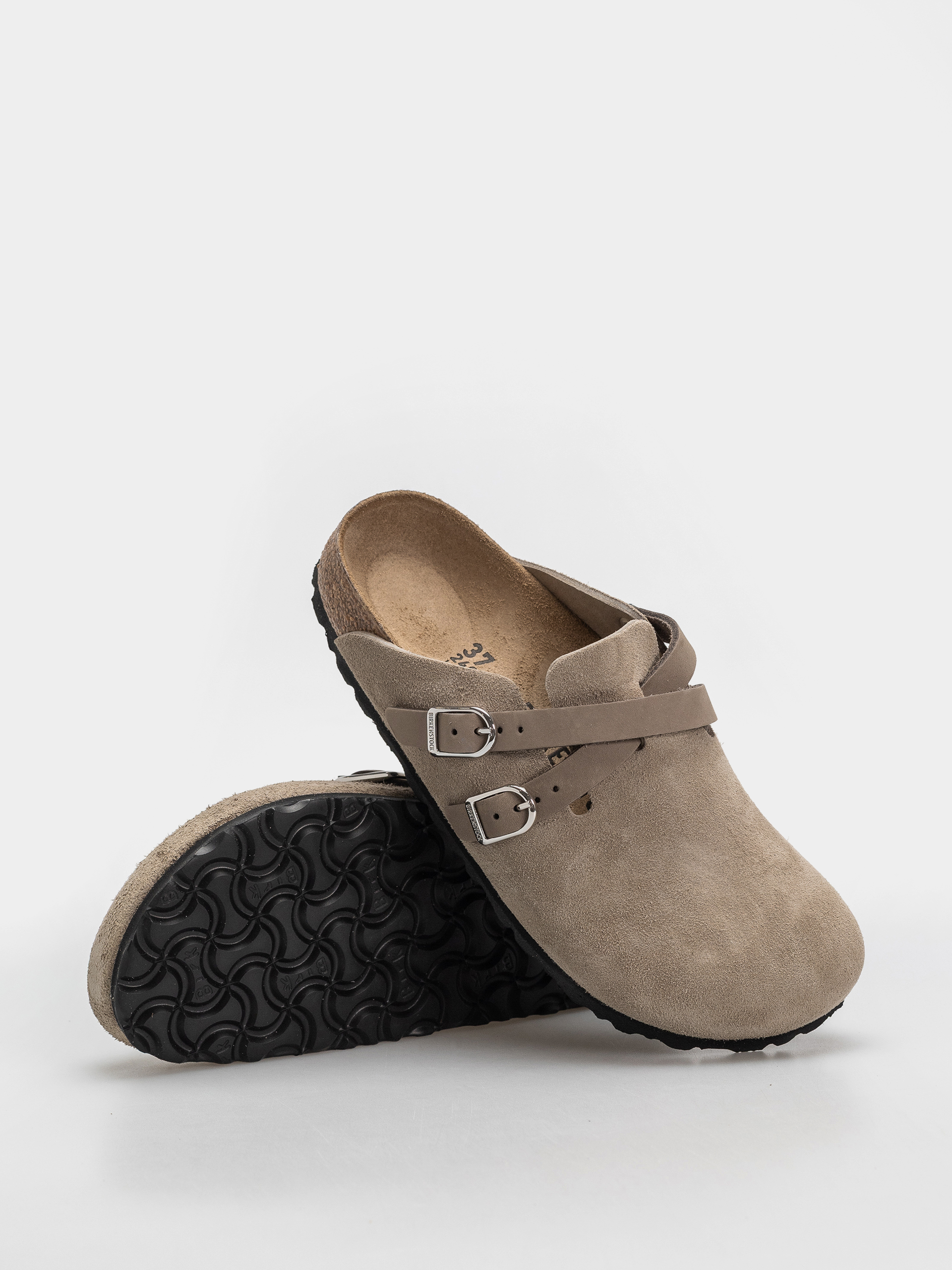 Birkenstock Blair Suede Leather Narrow Wmn Flip Flops (taupe)