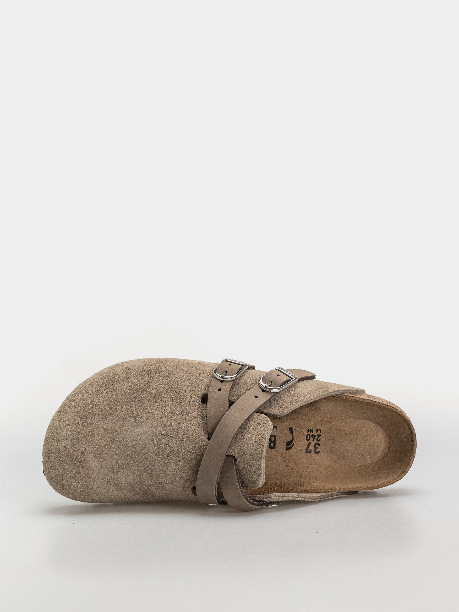 Birkenstock Blair Suede Leather Narrow Wmn Flip Flops (taupe)