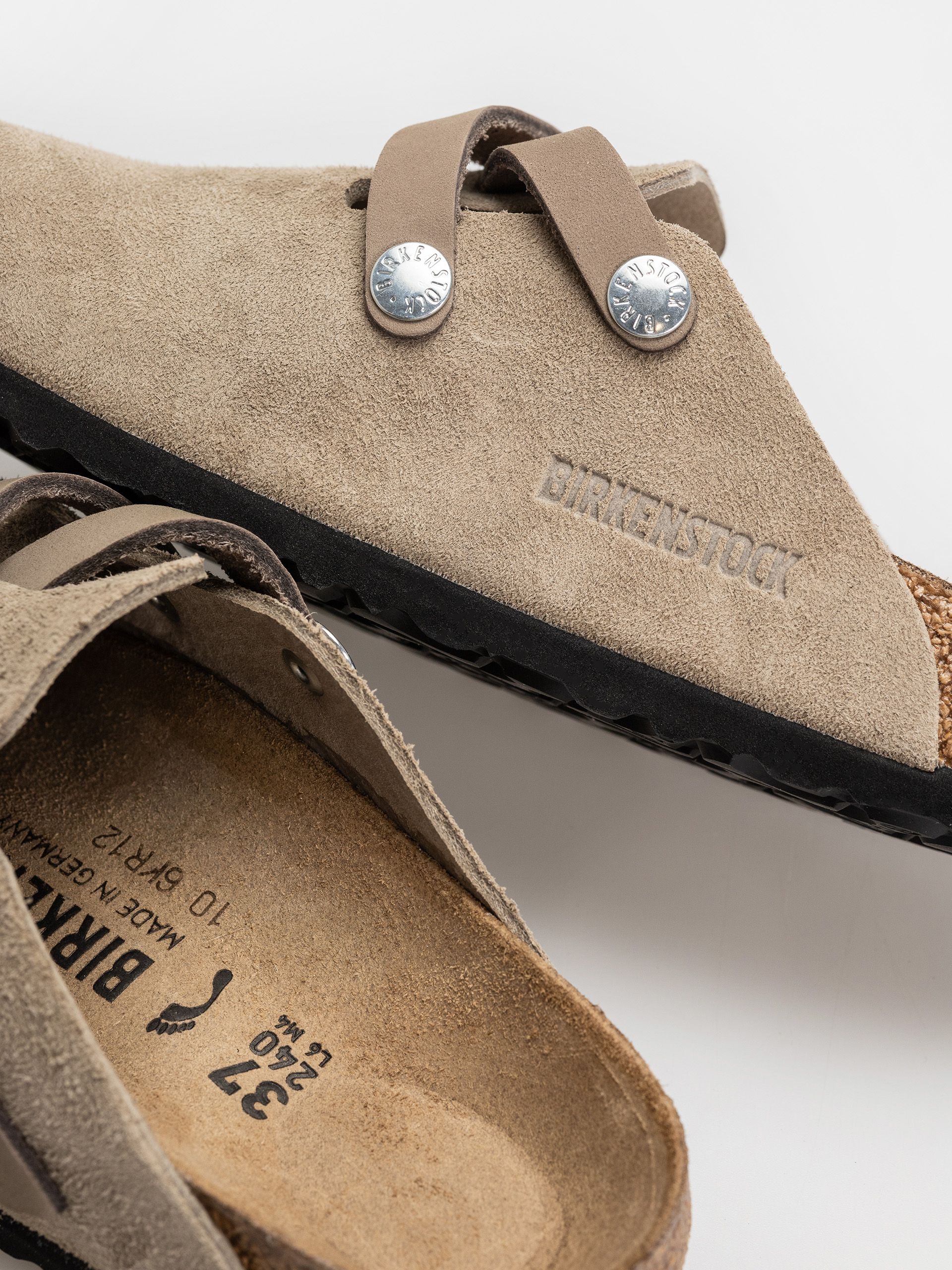 Birkenstock Blair Suede Leather Narrow Wmn Flip-flops (taupe)