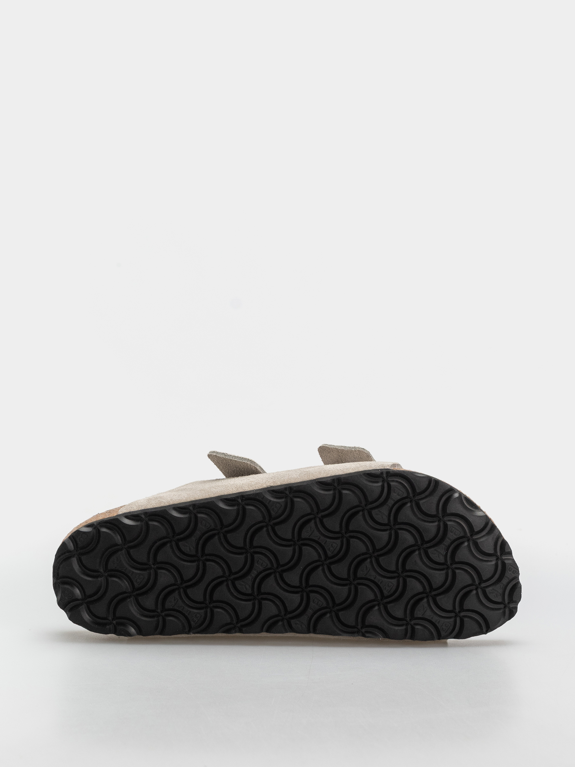 Birkenstock Arizona Suede Leather Cushion Buckle Narrow Wmn Flip-flops (oyster)