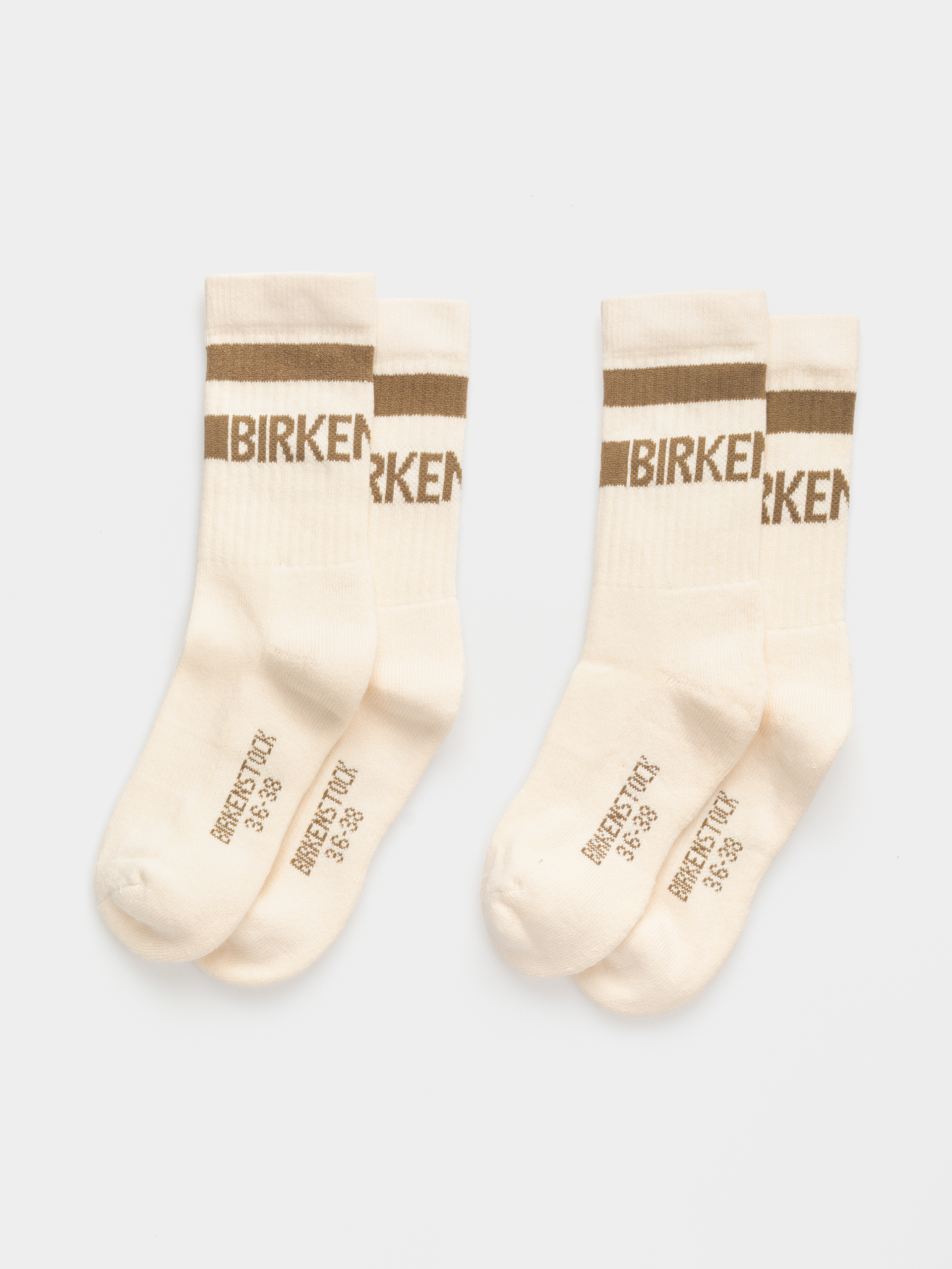 Birkenstock Cotton Crew 2 Pack Socken (eggshell)