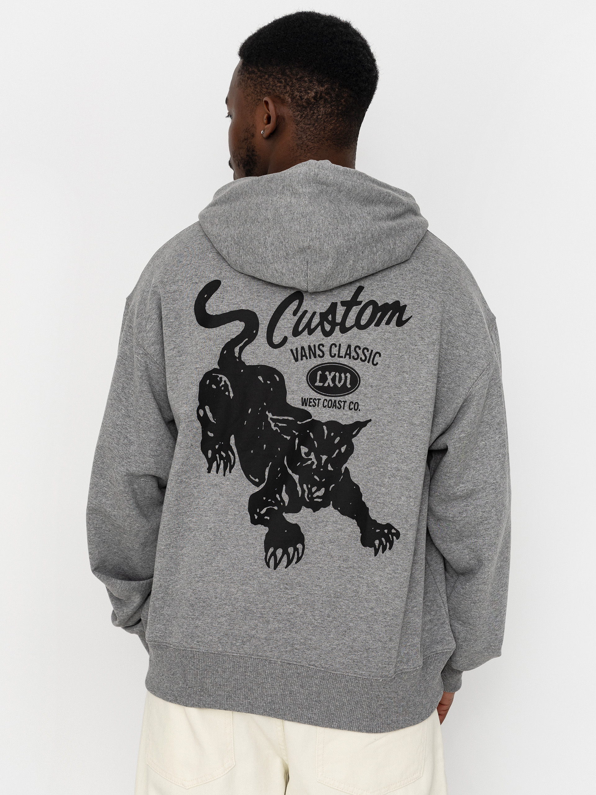 Vans Hoodie Custom Cat HD (cement heather)