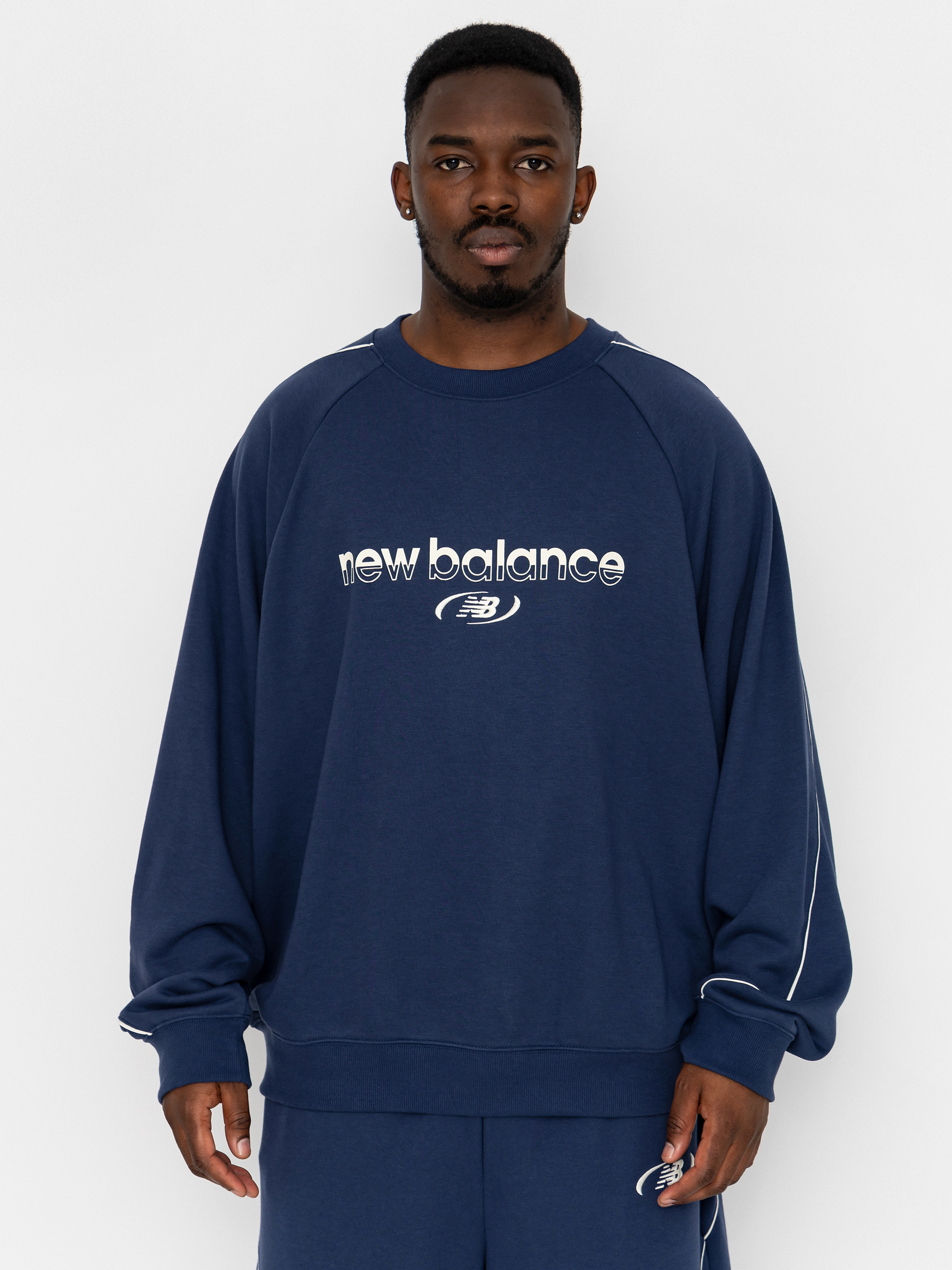 New Balance Trackside French Terry Sweatshirt - navy blue (navy)