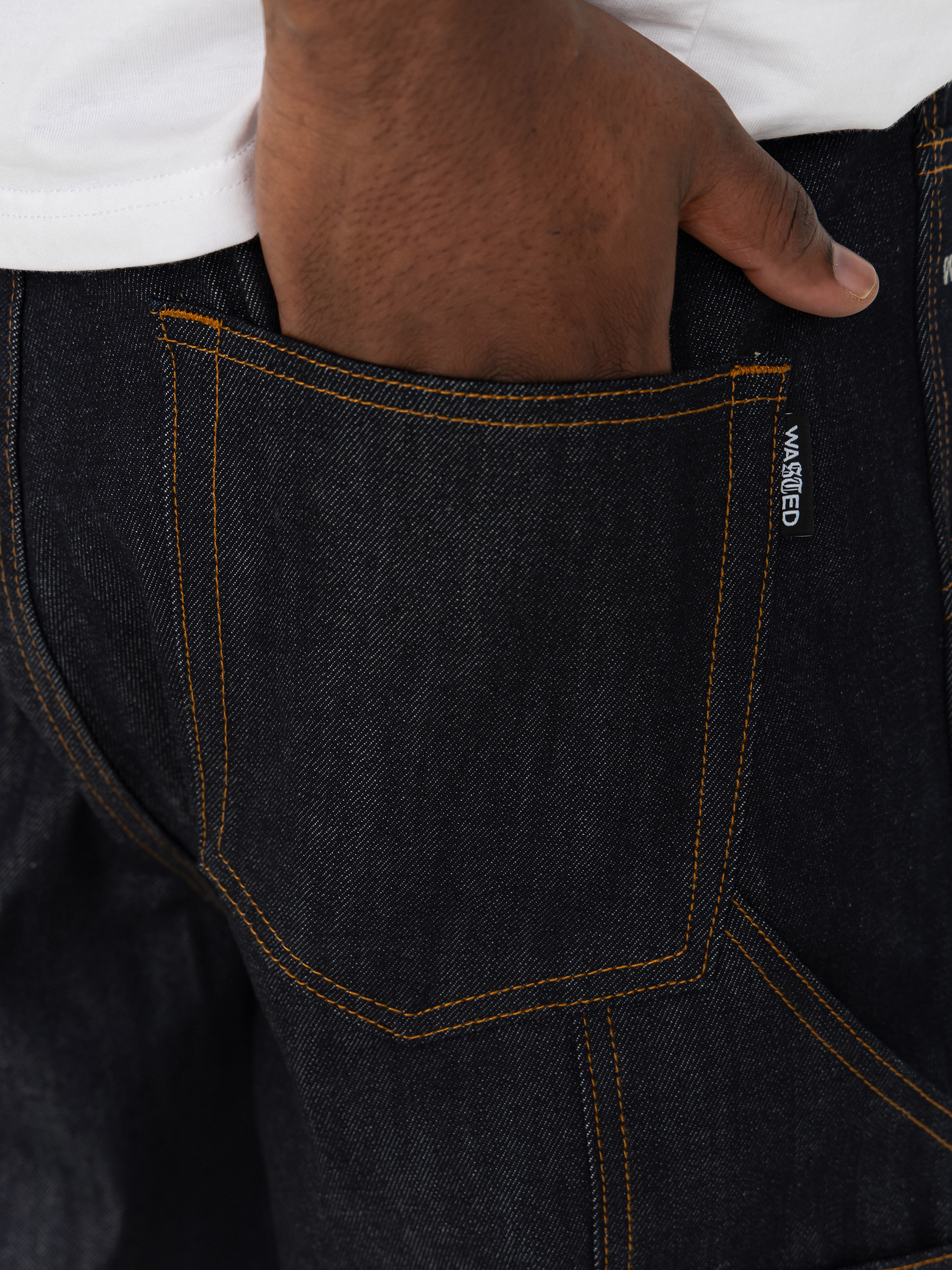 Wasted Paris Bleached Manc Hose (acid washed blue)