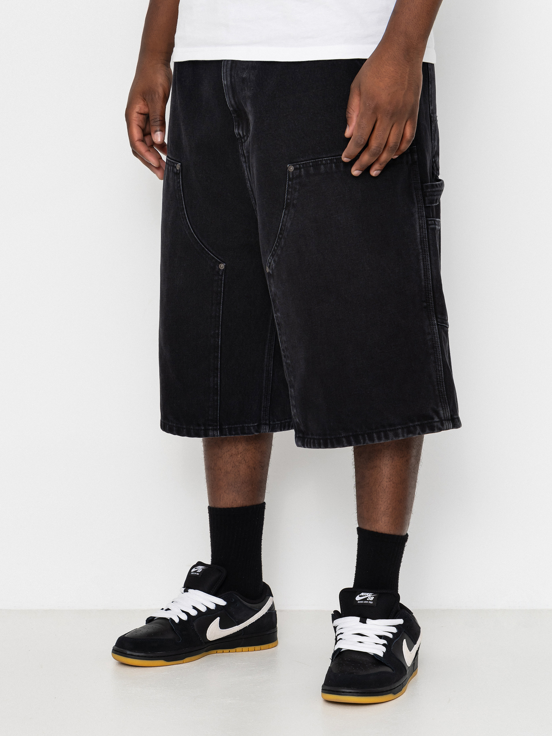 Carhartt WIP OG Double Knee Shorts (black stone washed)