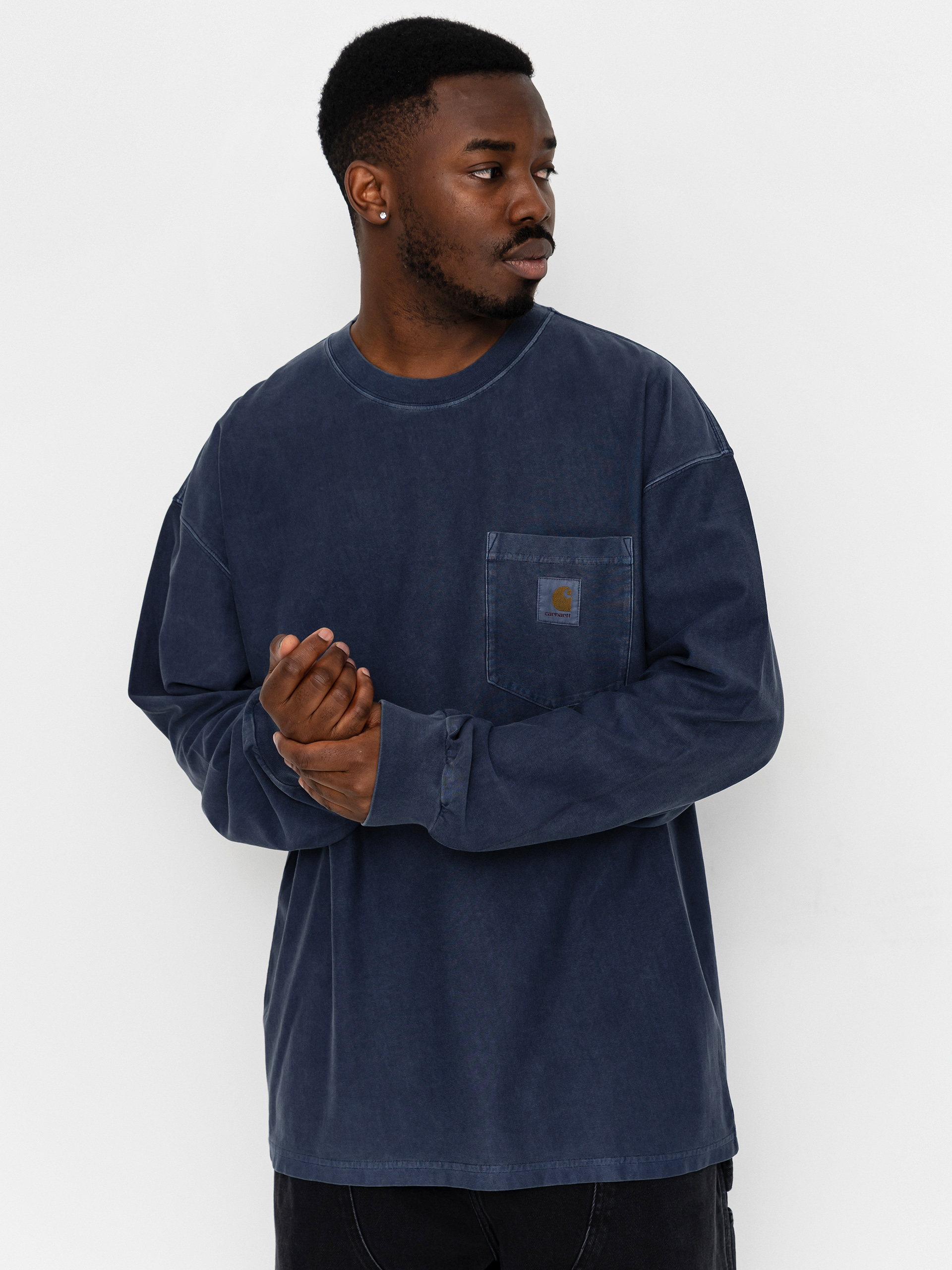 Carhartt WIP Loose Pocket Longsleeve (dark navy)