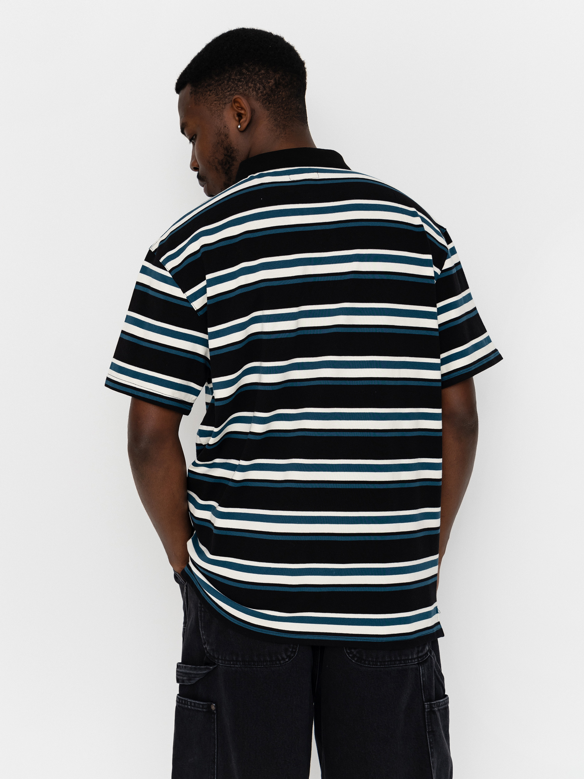 Santa Cruz Polo Shirt Cera (black/dark teal)