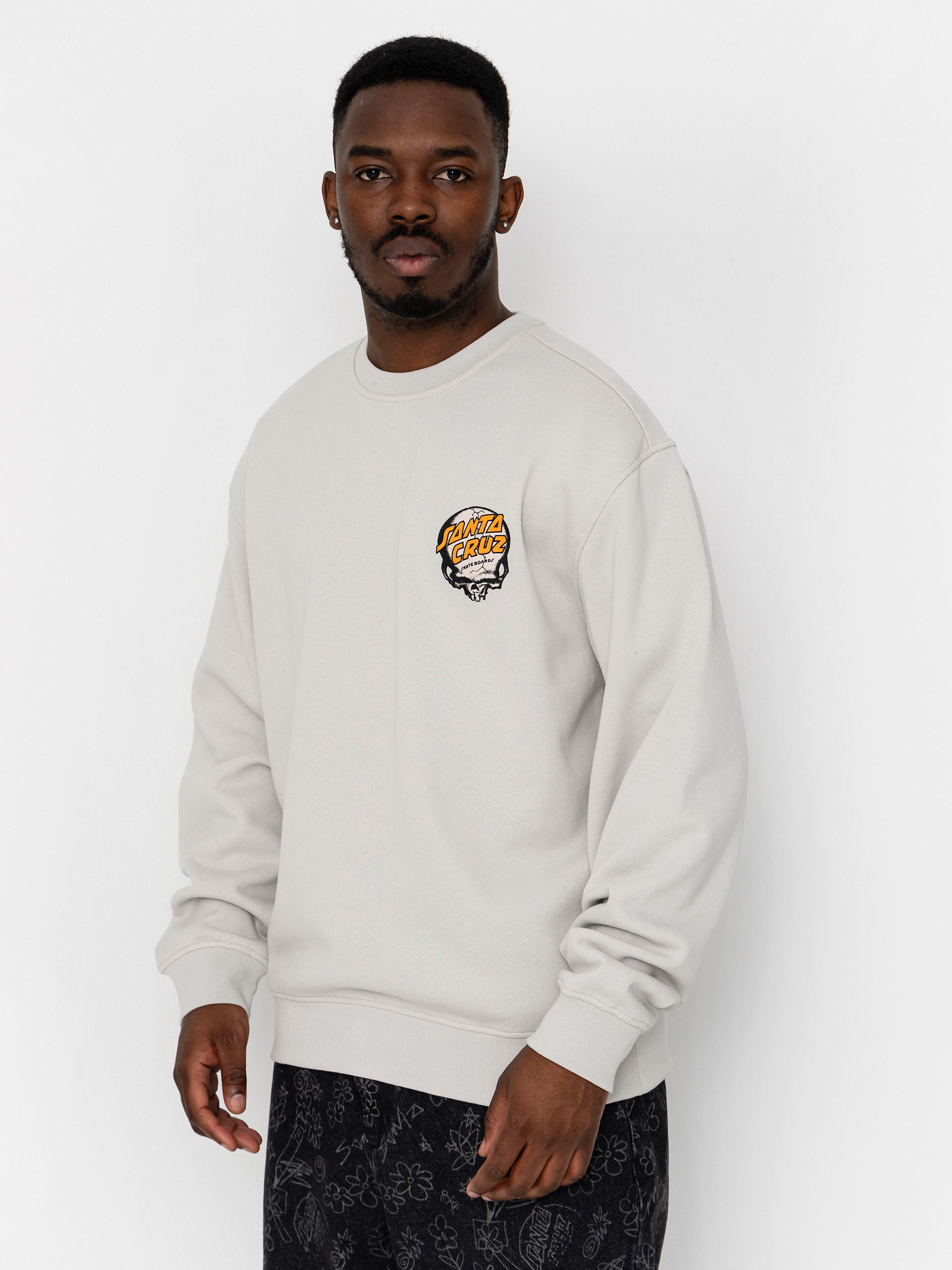 Santa Cruz O'Brien Skull Crew Sweatshirt (mist)
