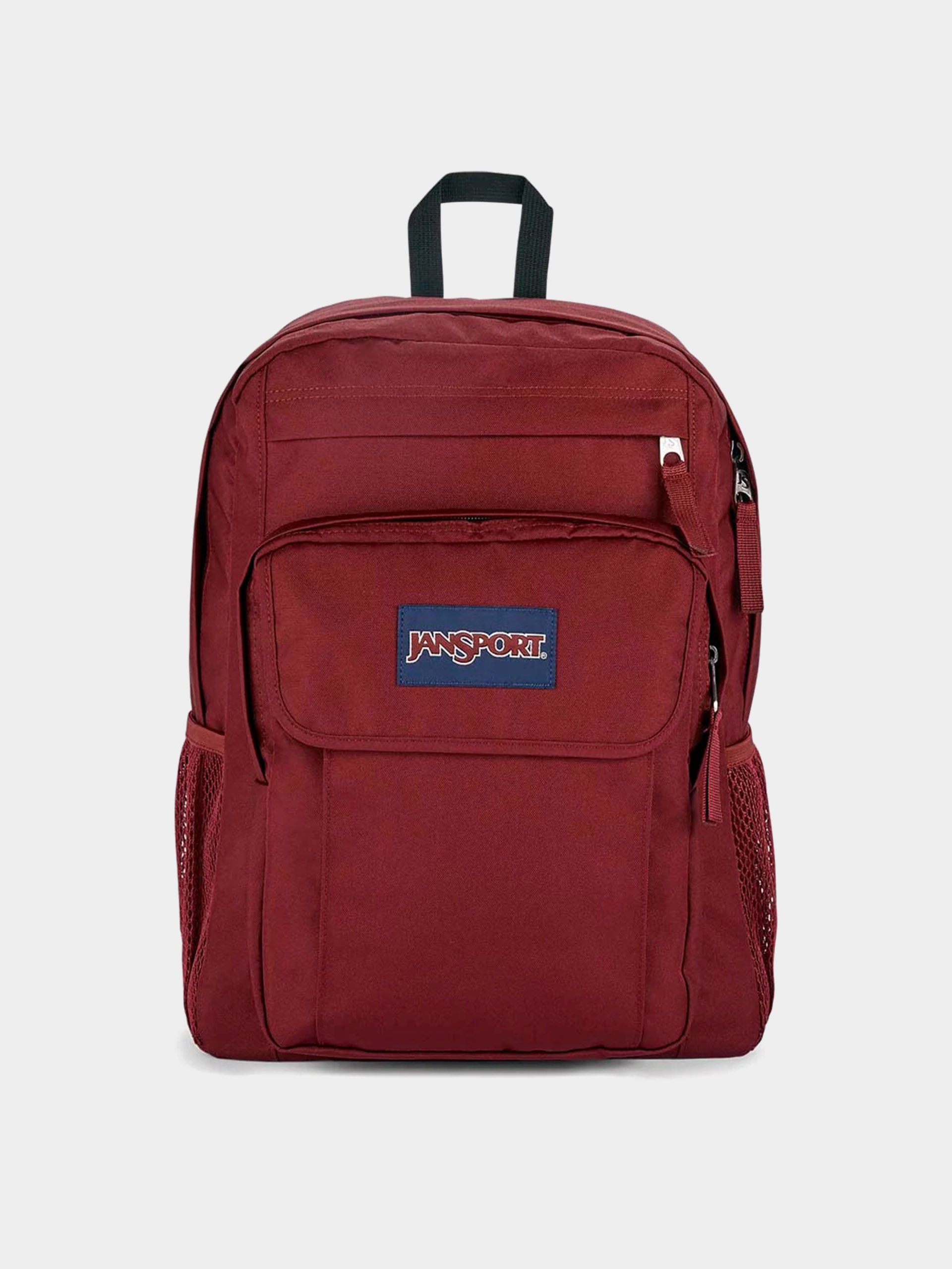 all red jansport backpack SuperBreak Plus with Padded 15-inch Laptop Sleeve and Integrated Bottle Pocket - Spacious and Durable Daypack for Work and Travel - Russet cut padded shoulder straps for all JanSport Cool Student Backpack With
