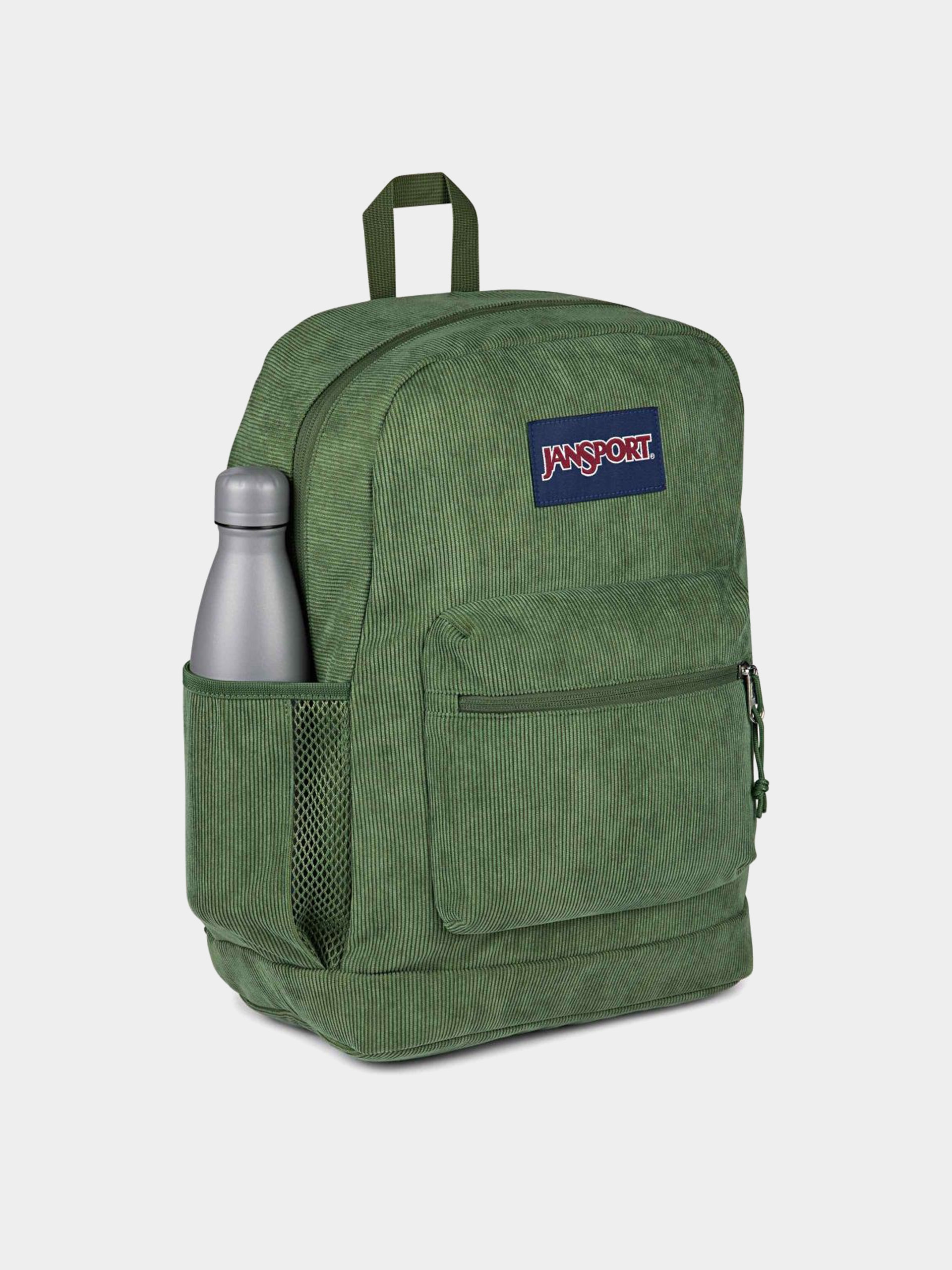 JanSport Backpack Cross Town Plus Remix (cargo green corduroy)
