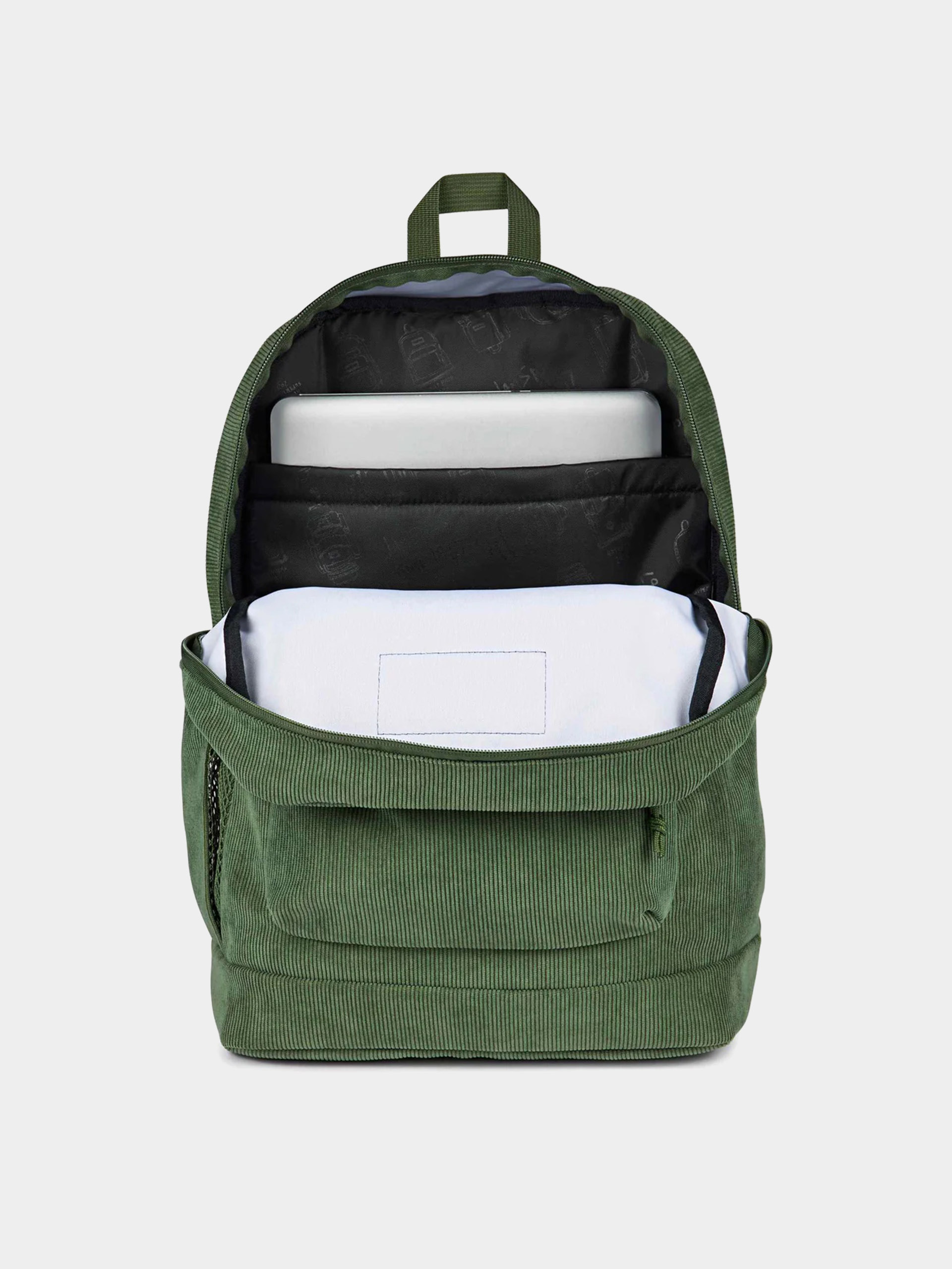 JanSport Backpack Cross Town Plus Remix (cargo green corduroy)