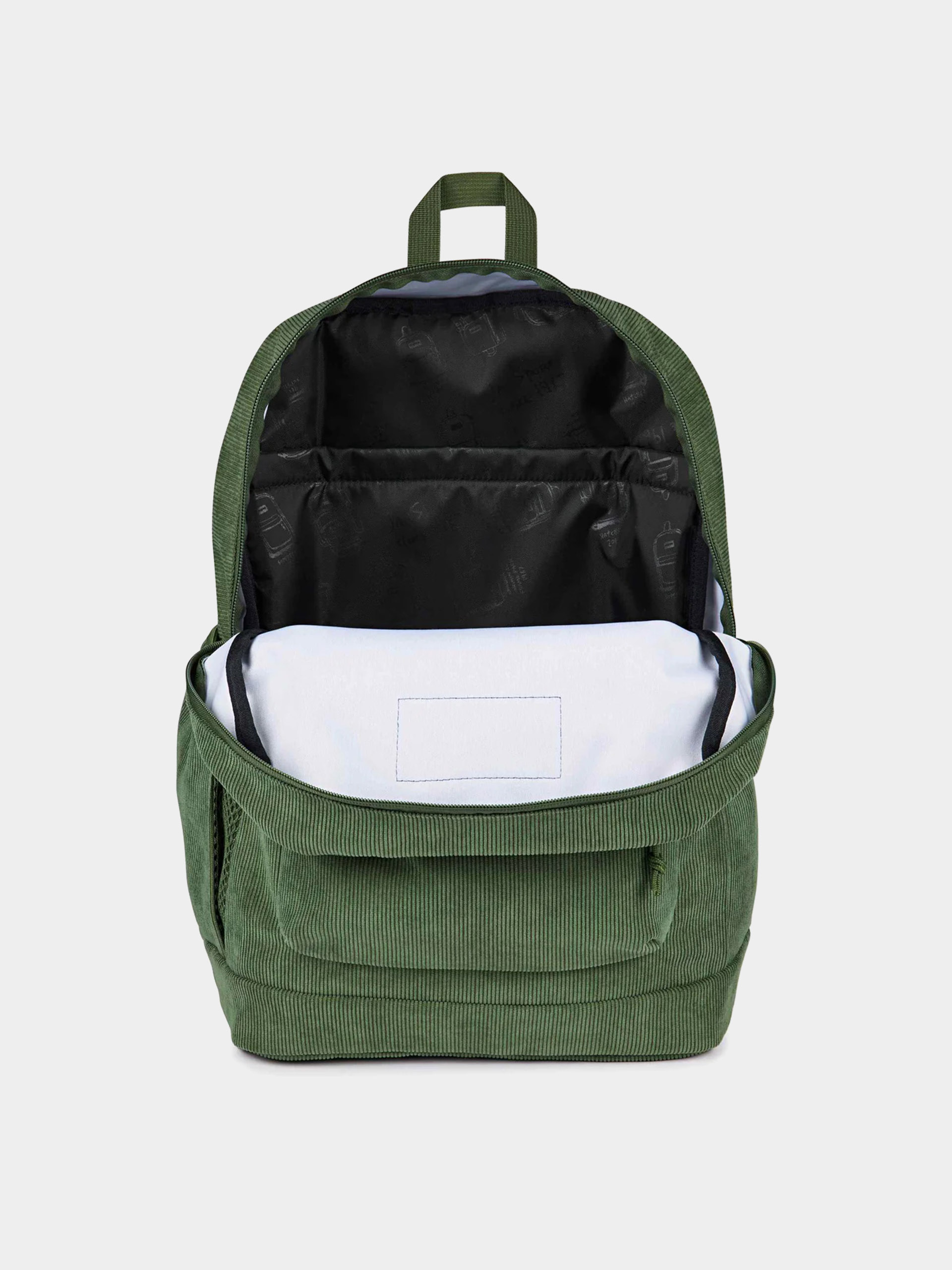 JanSport Backpack Cross Town Plus Remix (cargo green corduroy)