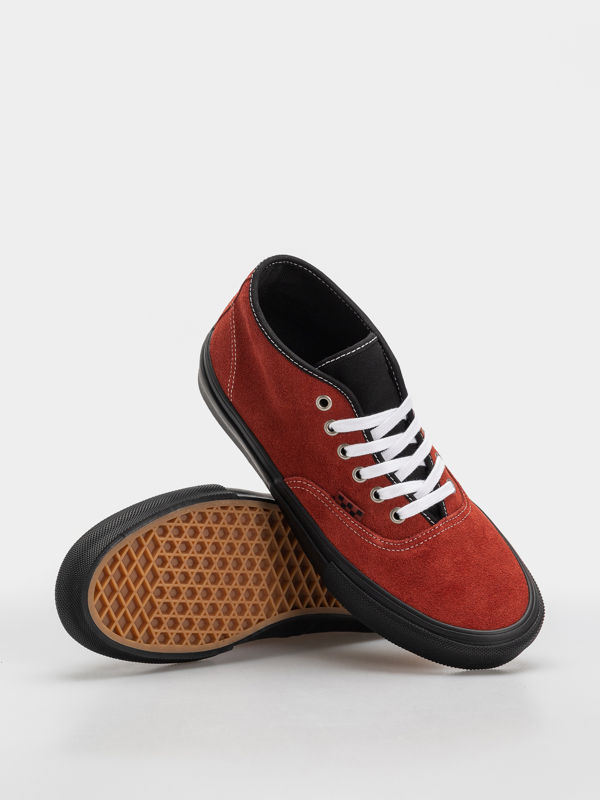 Vans Shoes Skate Authentic Mid (poppy ember red)