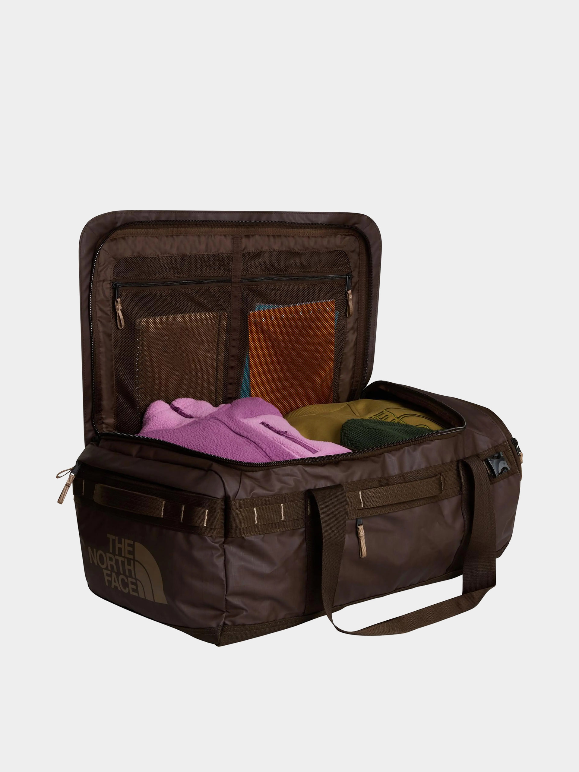 The North Face Base Camp Voyager Duffel 62L Bag (dark chestnut/garnet)