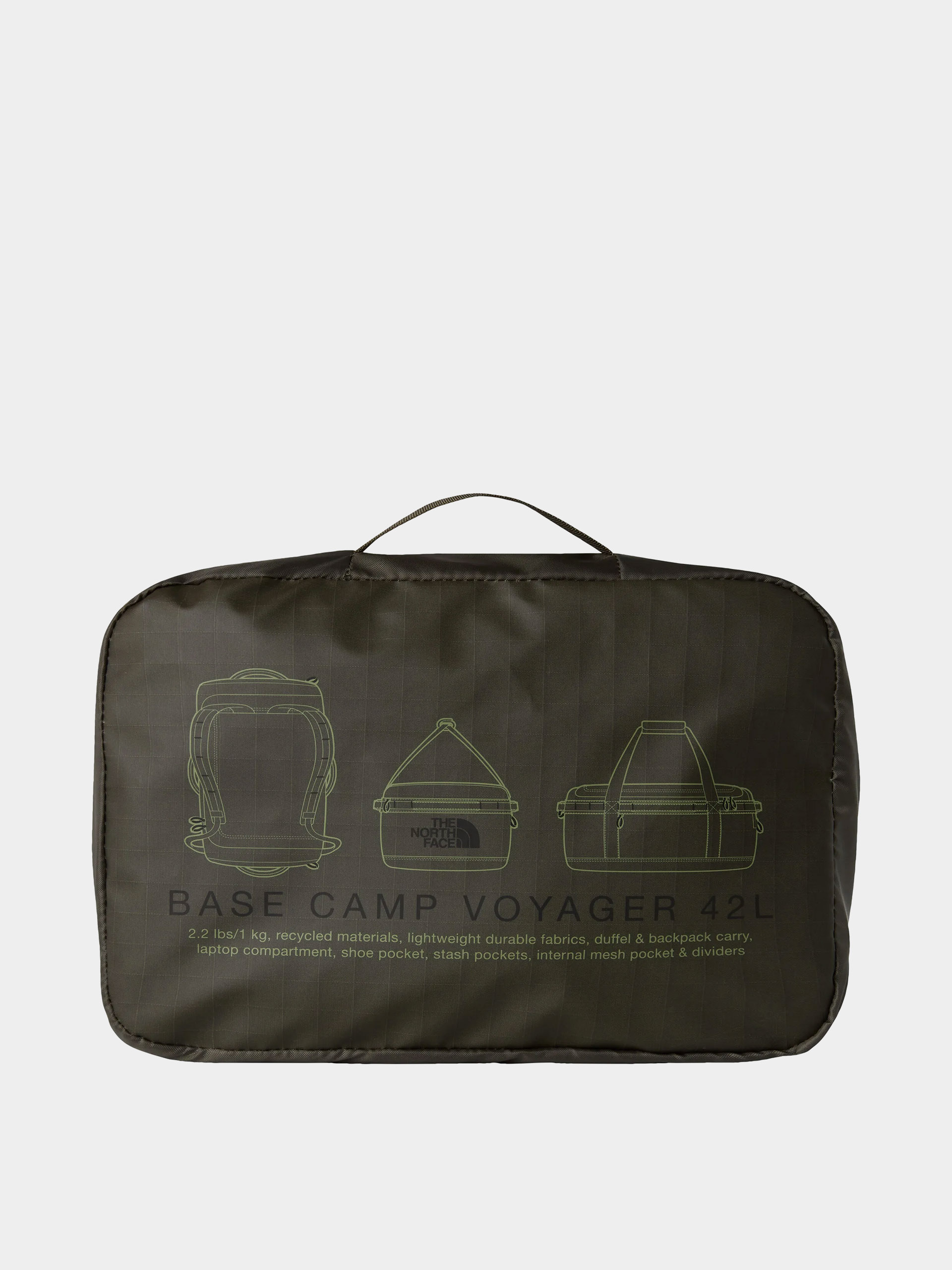 The North Face Bag Base Camp Voyager Duffel 42L (new taupe green/tnf black)