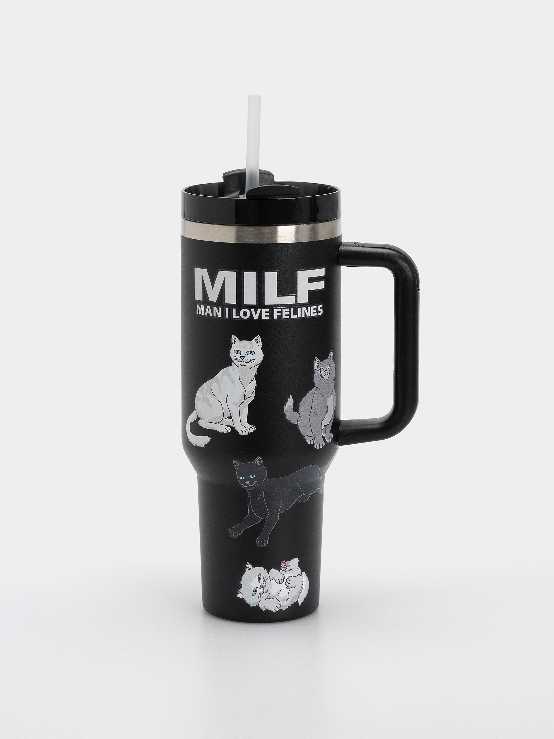 RipNDip Man I Love Felines Big Ol Cup Tumbler Cup