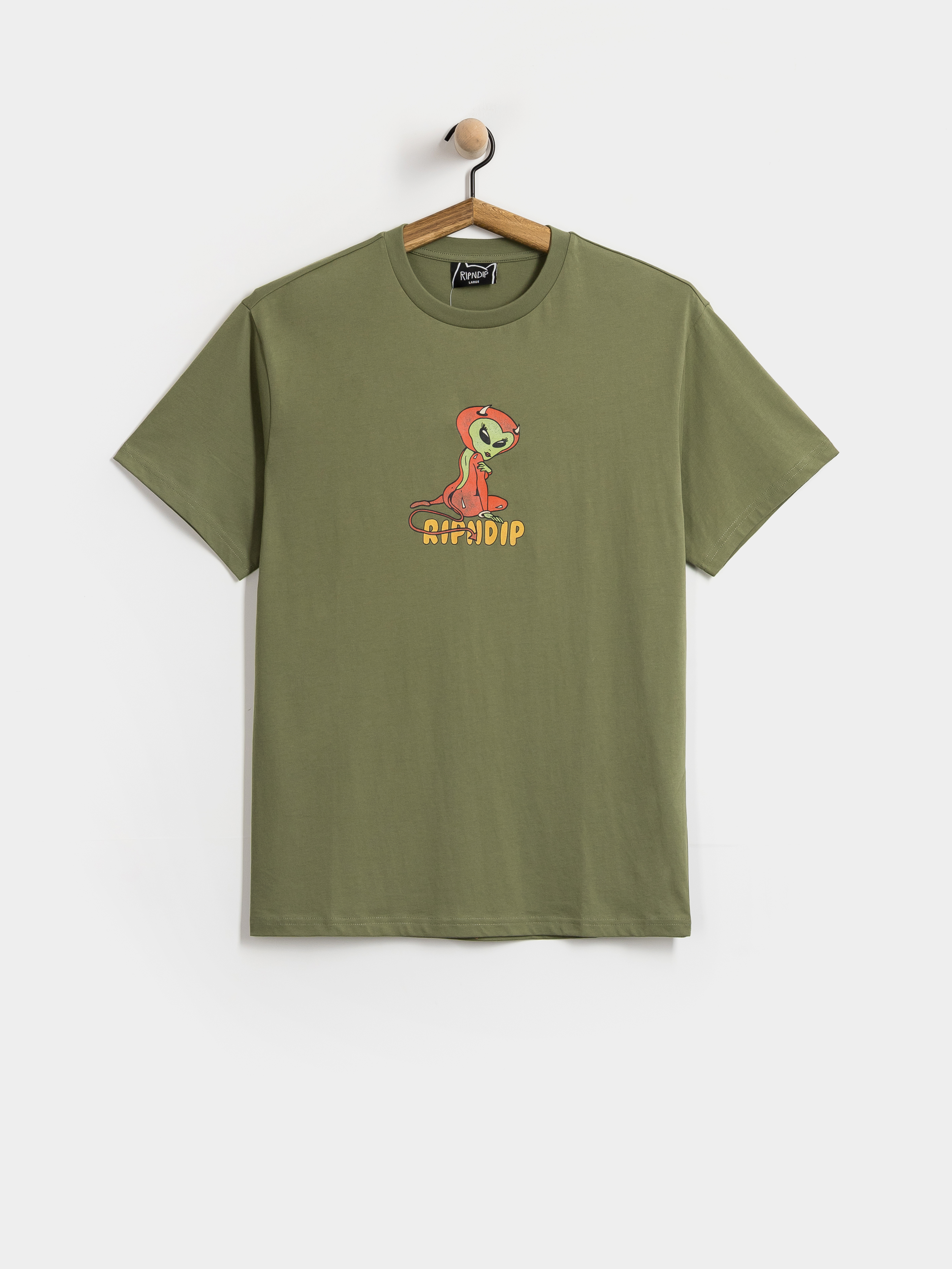 RipNDip Devil Alien T-Shirt (dusty forest)