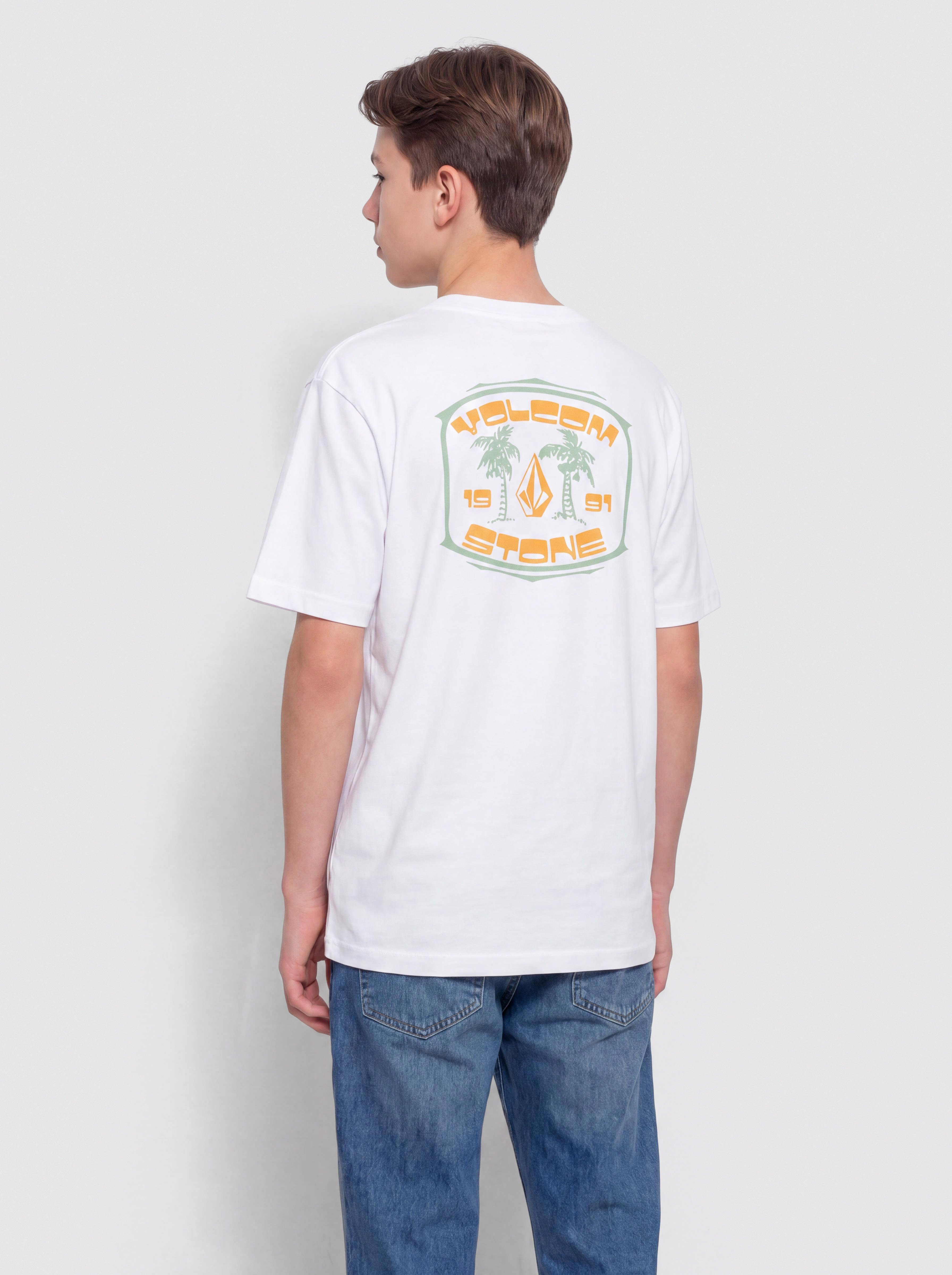 Volcom T-Shirt 91 Palm Bsc JR - white (white)
