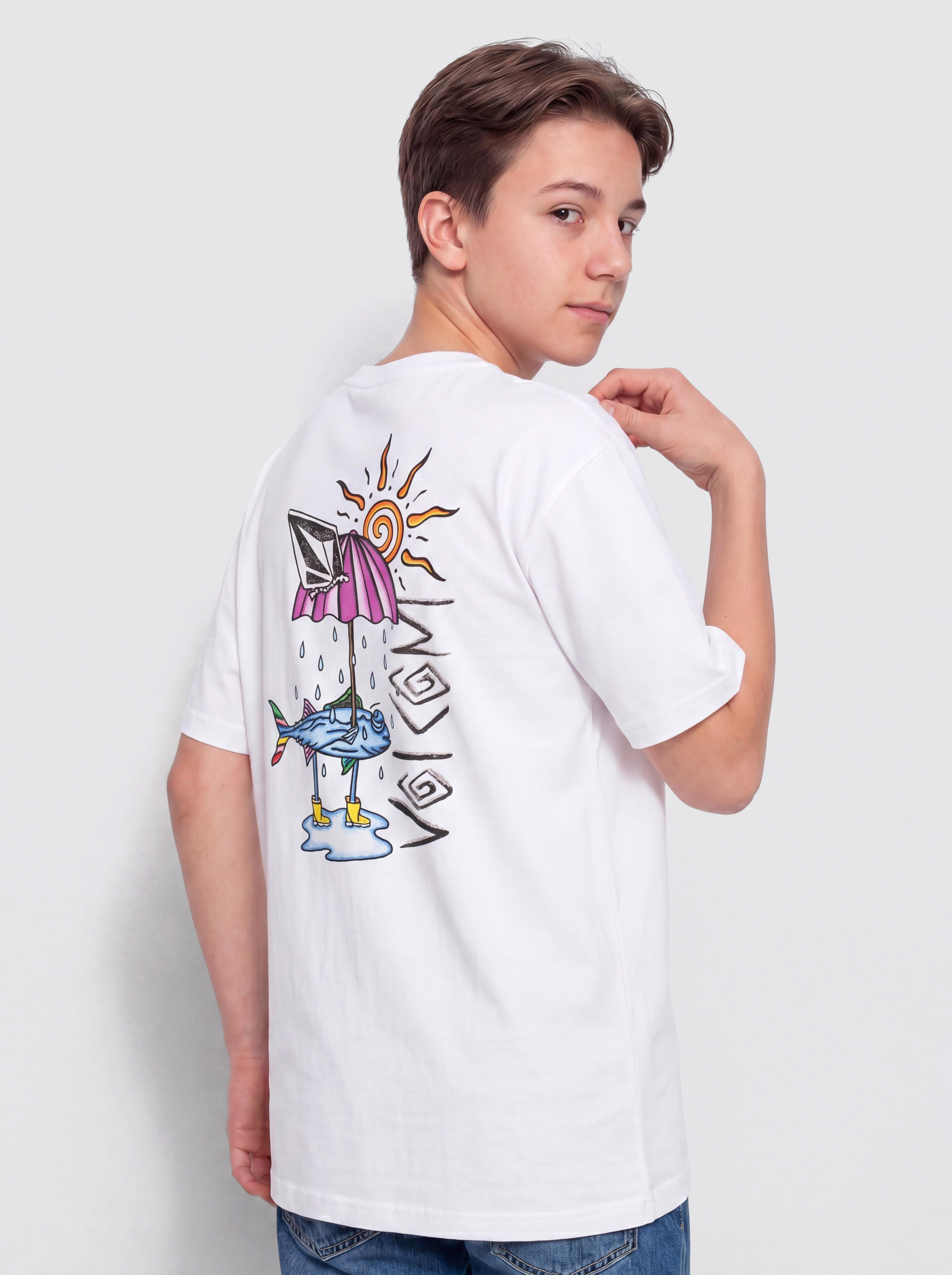 Volcom Sunfish Bsc JR T-Shirt (white)