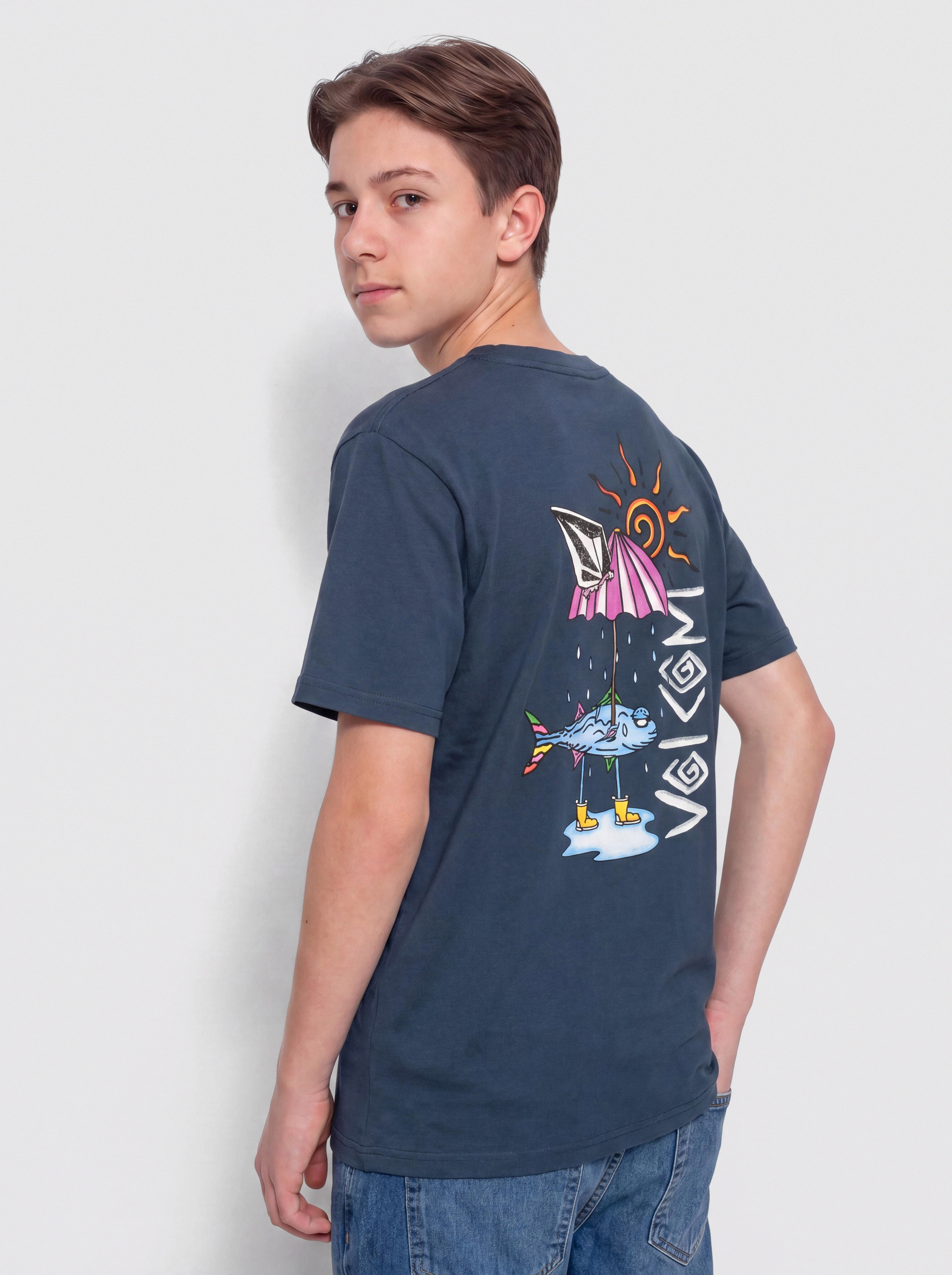 Volcom Sunfish Bsc JR T-Shirt (dust bowl indigo)