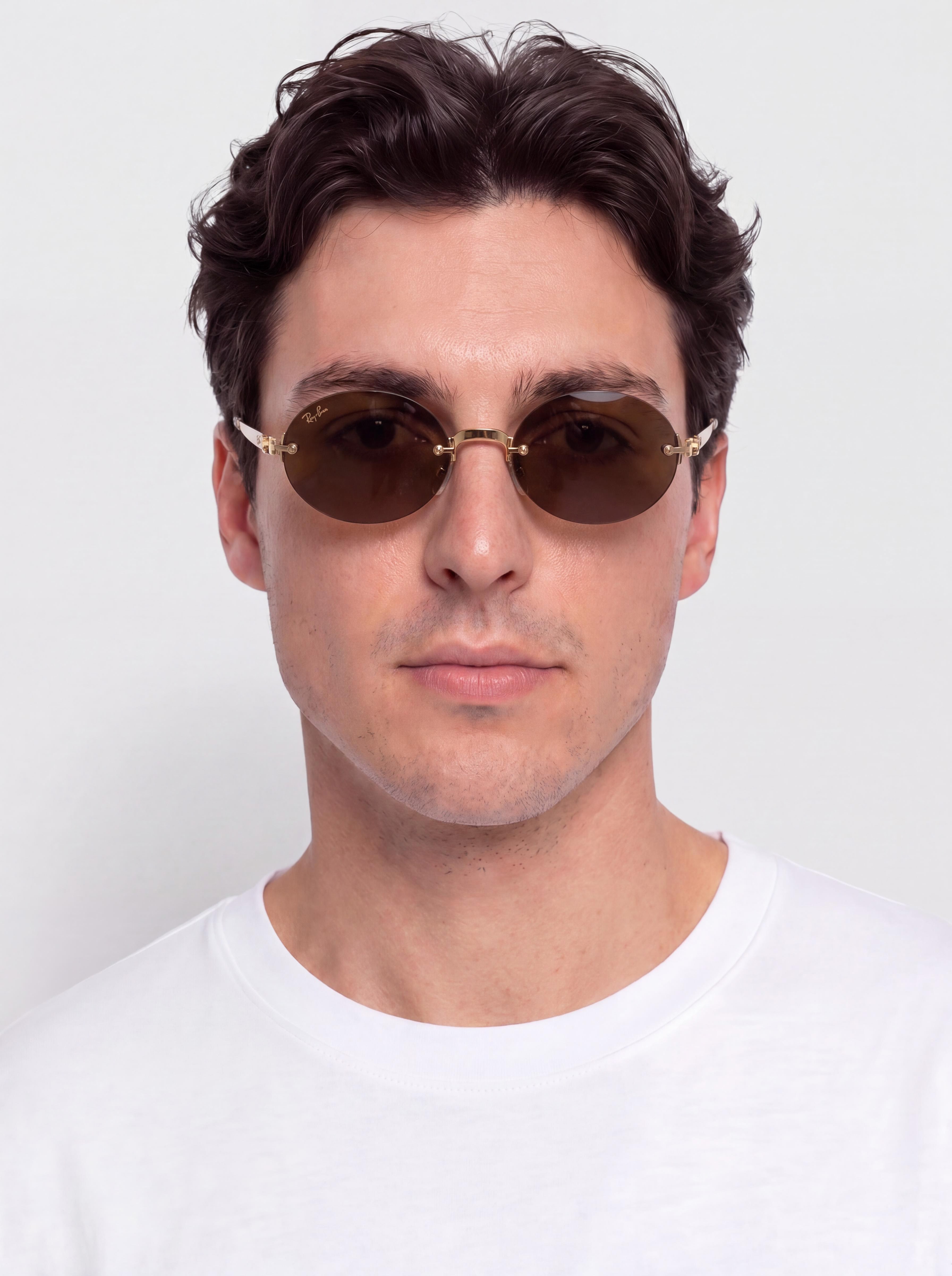 Ray-Ban Rb3929 By A$Ap Rocky Sonnenbrille (polerowany złoto arista/ciemnobrown)