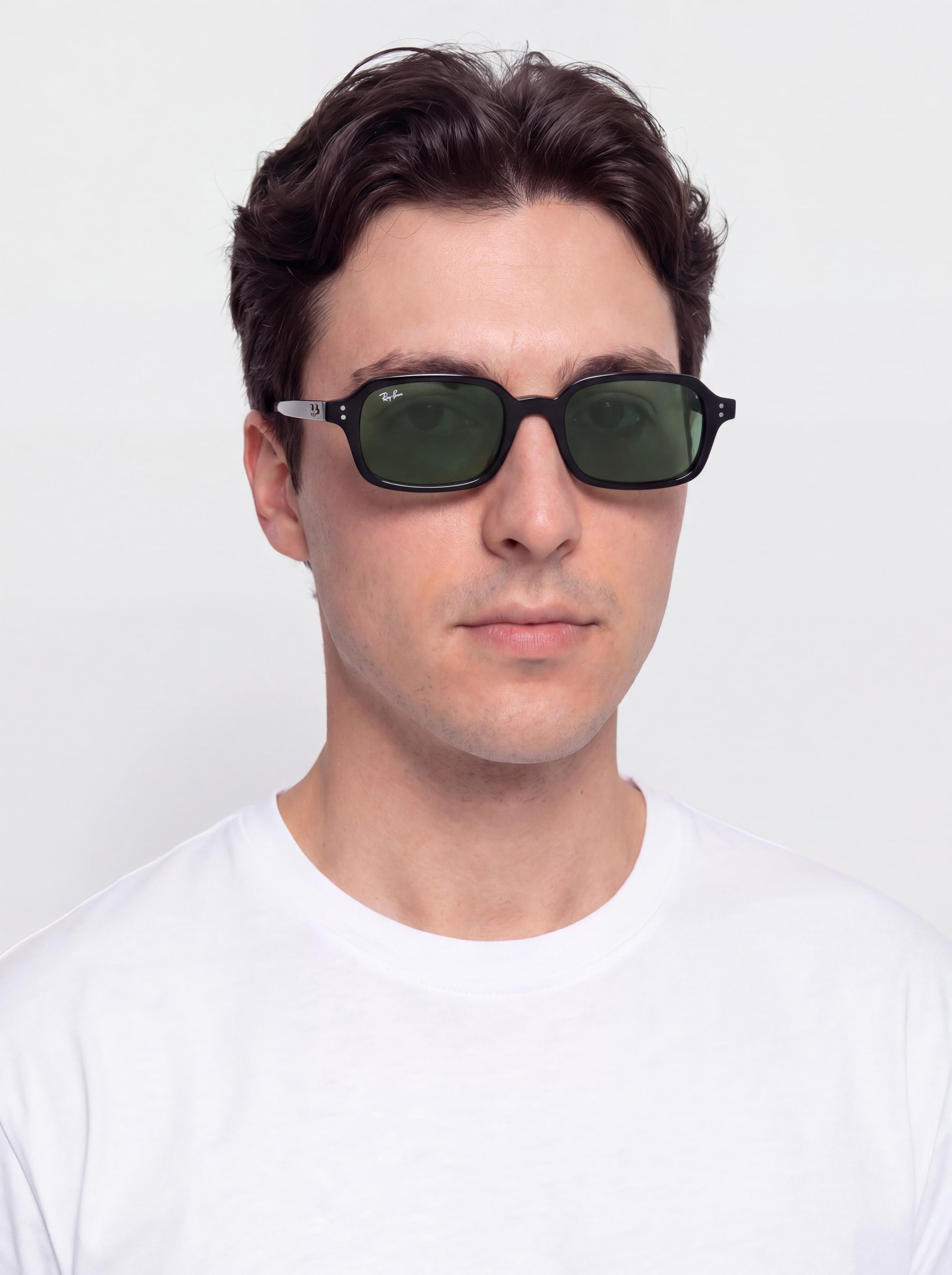 Ray-Ban Zuri Sunglasses (polerowany black/ciemnogreen)