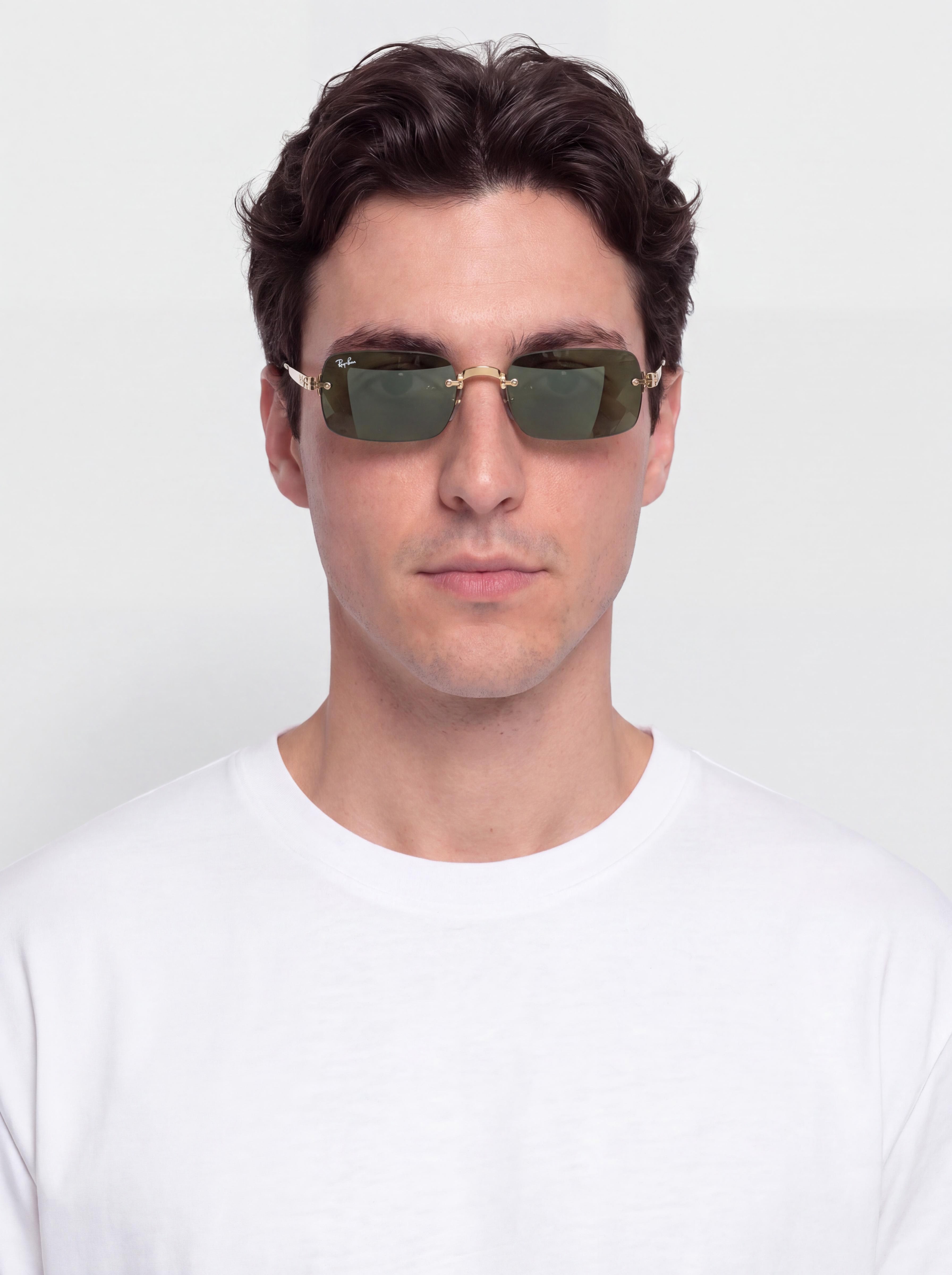 Ray-Ban Rb3928 By A$Ap Rocky Sonnenbrille (polerowany złoto arista/ciemnogreen)