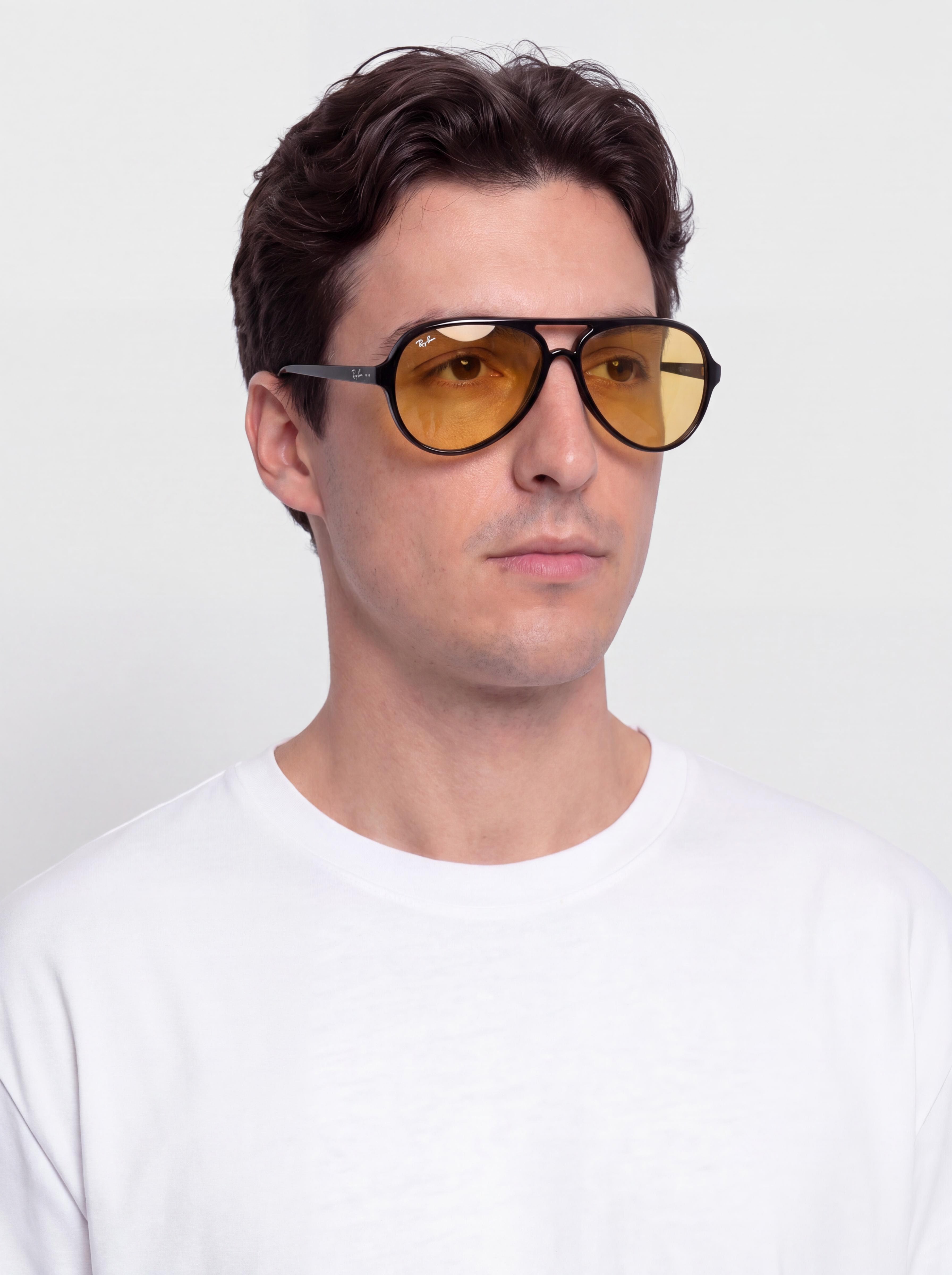 Ray-Ban Cats 5000 Classic Summer Capsule Sonnenbrille (polerowany czarny/pomarańczowy)