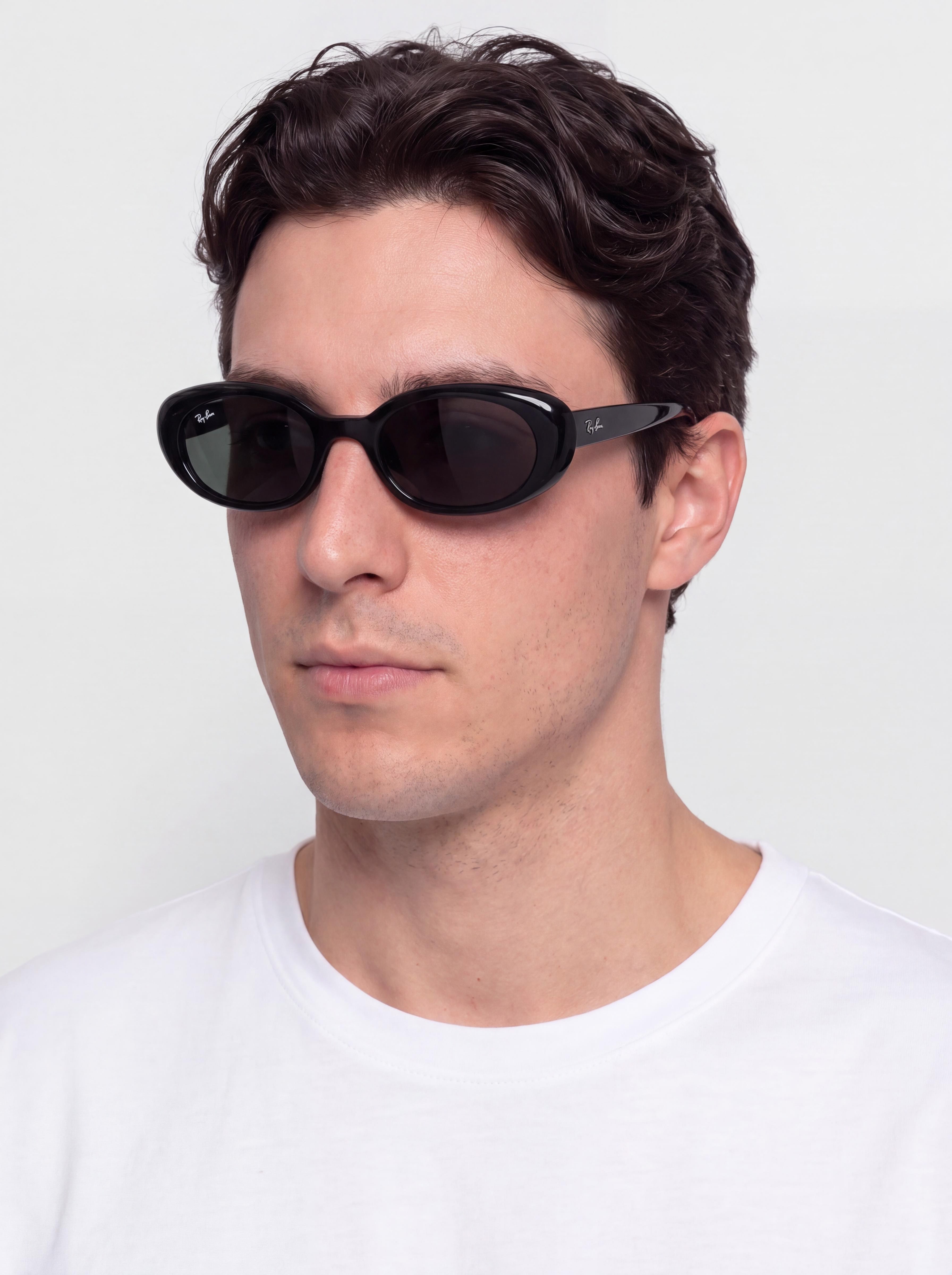 Ray-Ban Rb4441D Sonnenbrille (polerowany czarny/ciemnoszary)