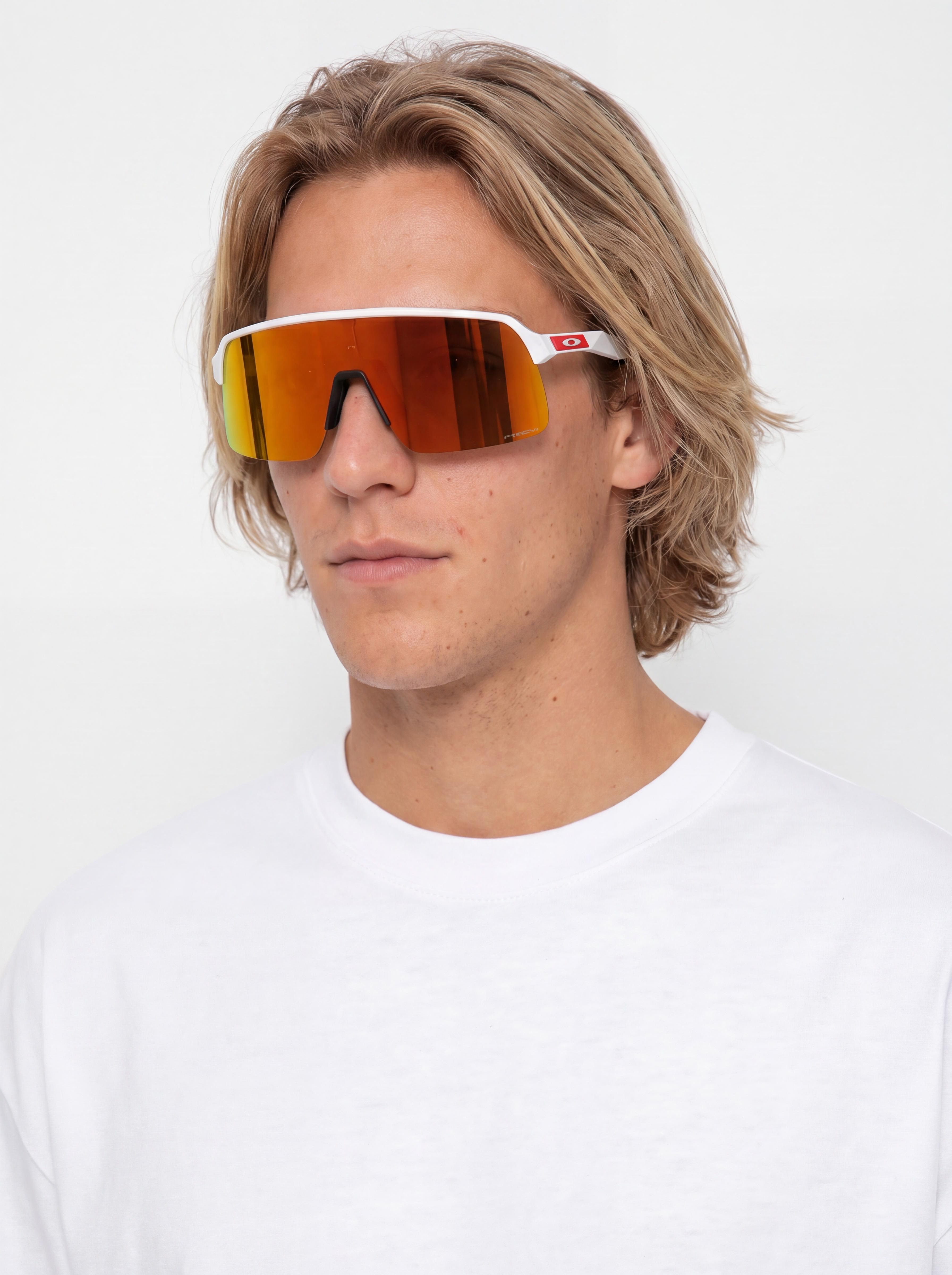 Oakley スポーツサングラス ホワイト/金 SUTRO LITE Oakley Sutro Lite Sunglasses - black, orange (matte carbon/prizm 24k)