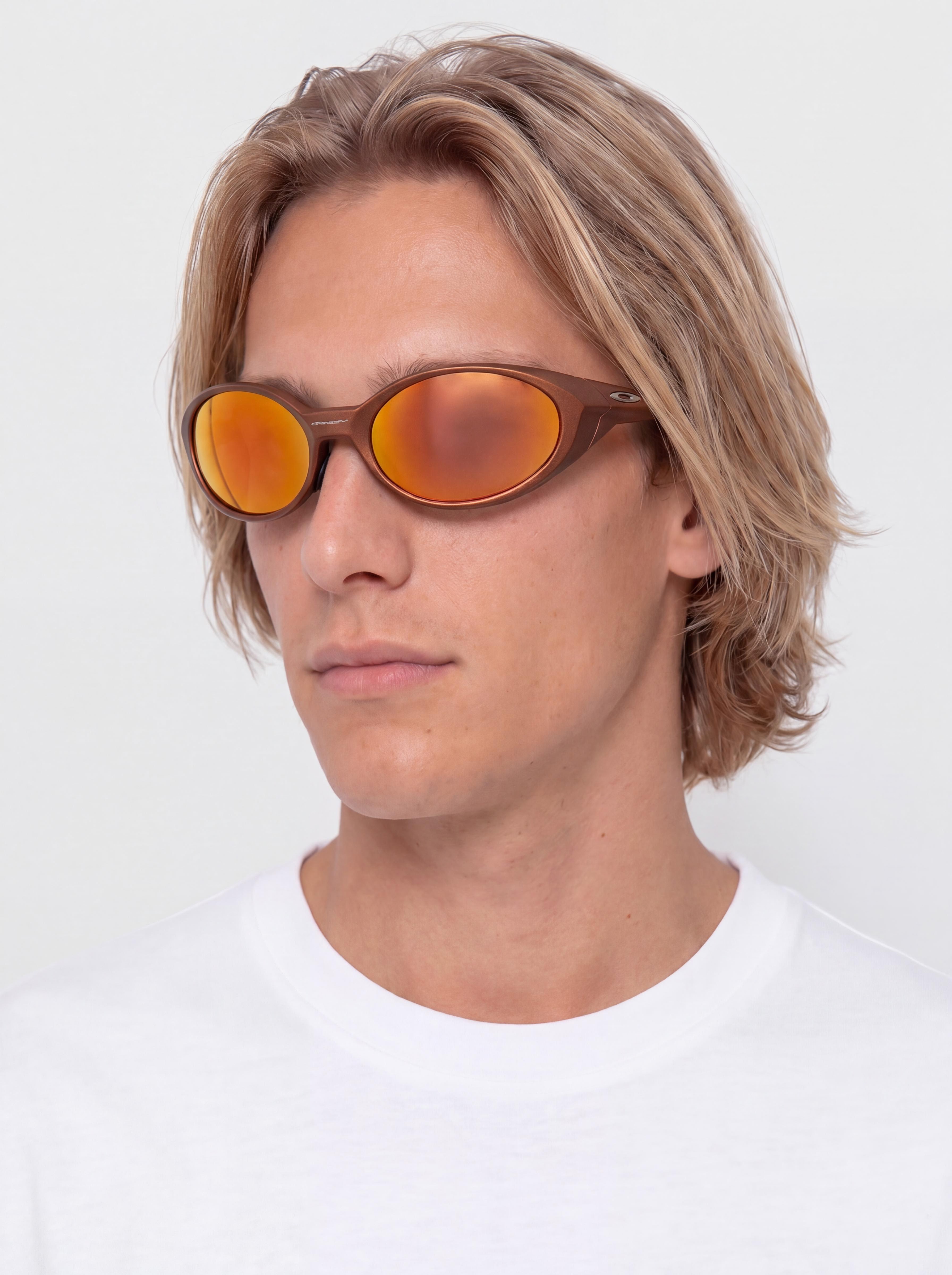 Oakley Eye Jacket Redux Sunglasses (prizm trail torch lenses/fire orange frame)