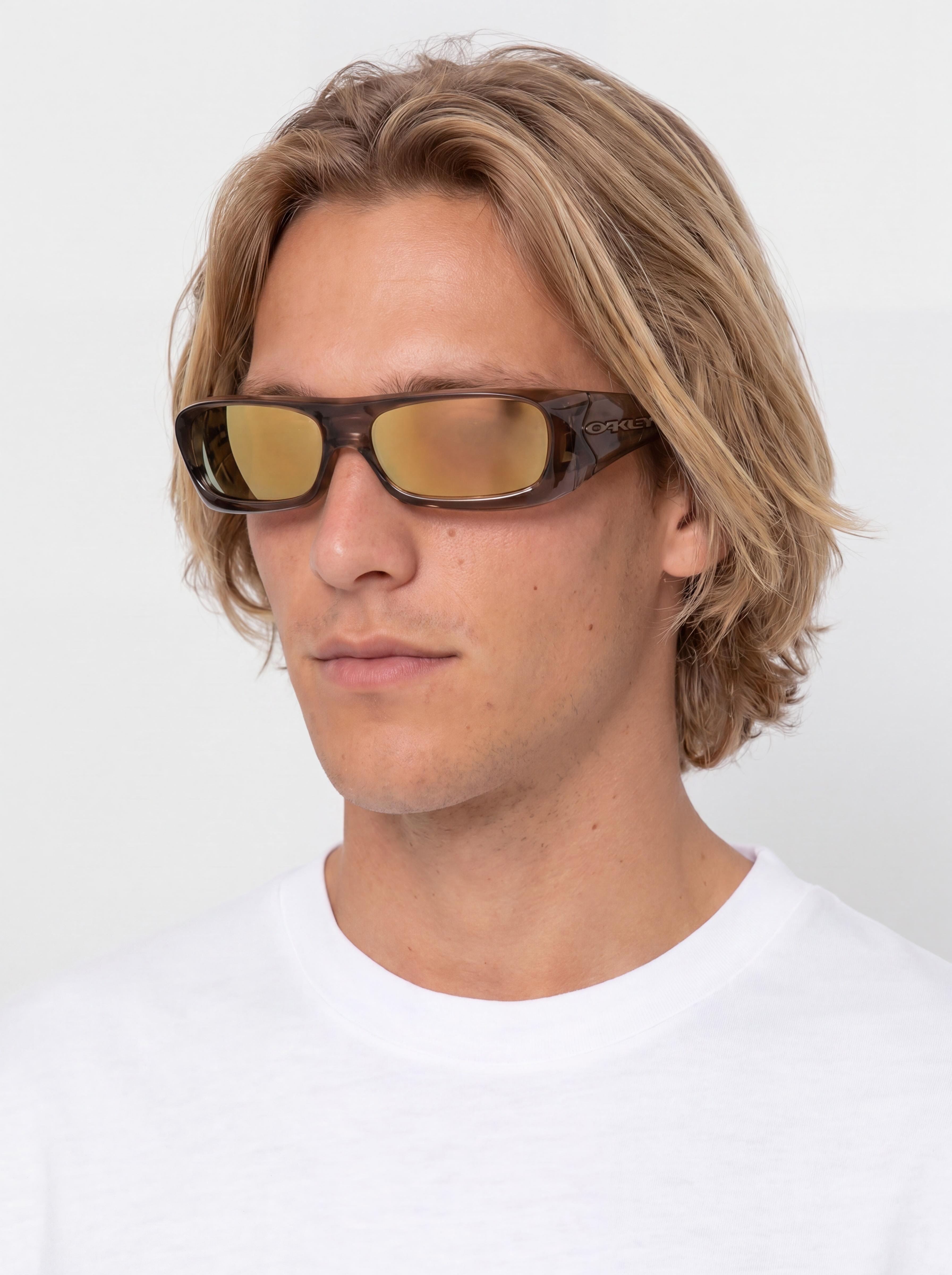 Oakley Permian Sunglasses (prizm rose gold lenses/brown smoke frame)