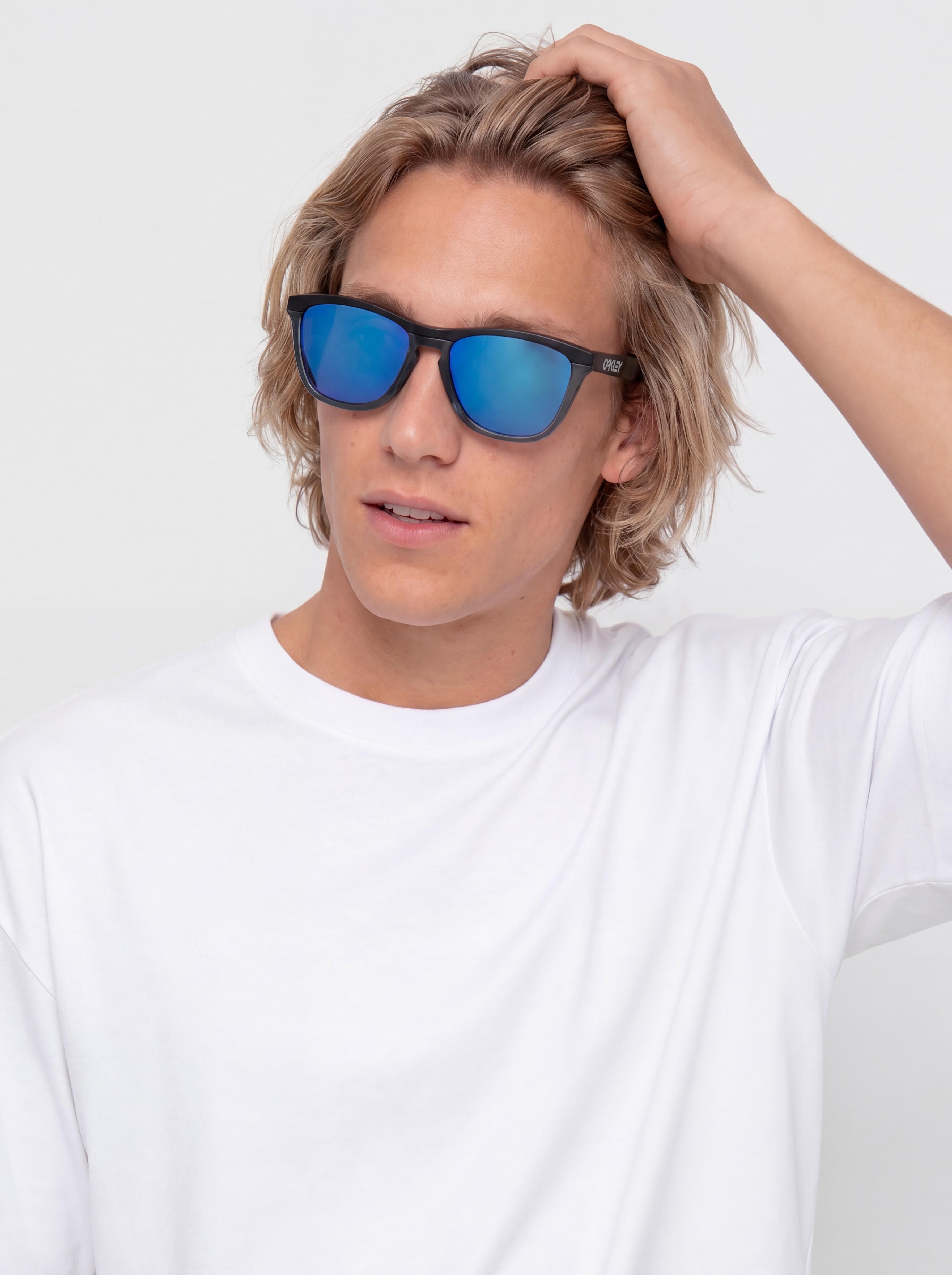 Oakley Sunglasses Frogskins Range - black (matte black/prizm sapphire)