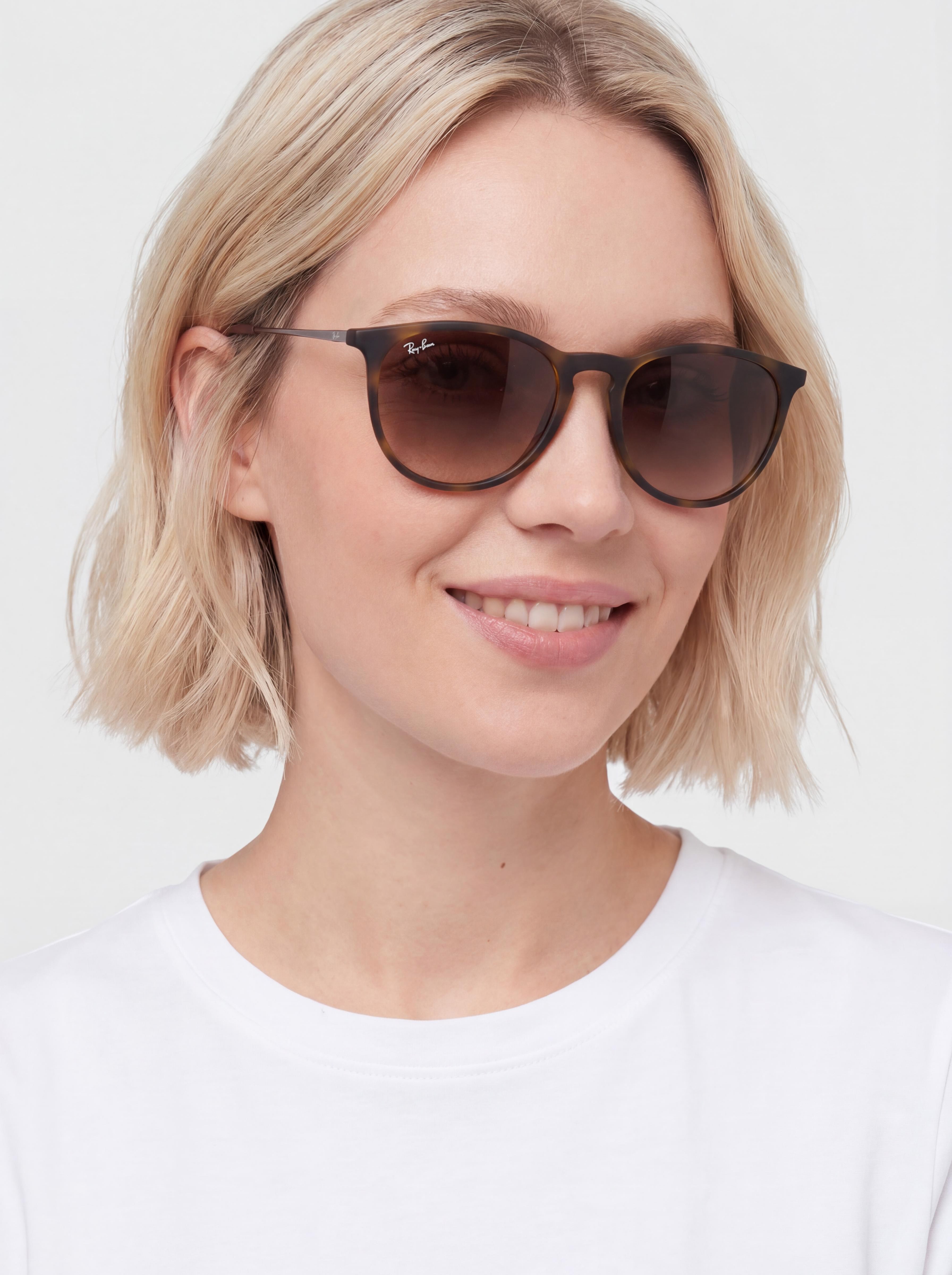 Ray-Ban Sonnenbrille Erika Classic (matowy havana/brązowy)