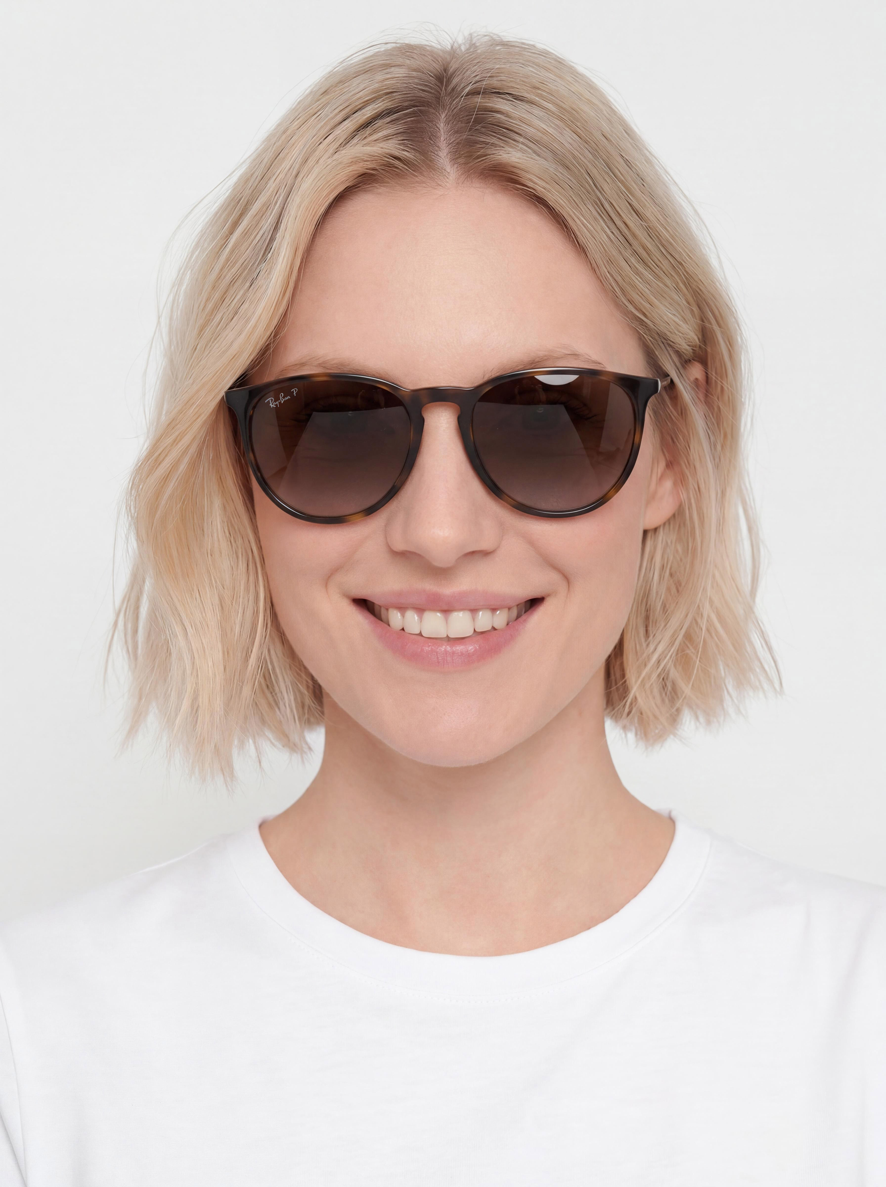 Ray-Ban Sunglasses Erika Classic (polerowany jasna havana/bru0105zowe z polaryzacju0105)