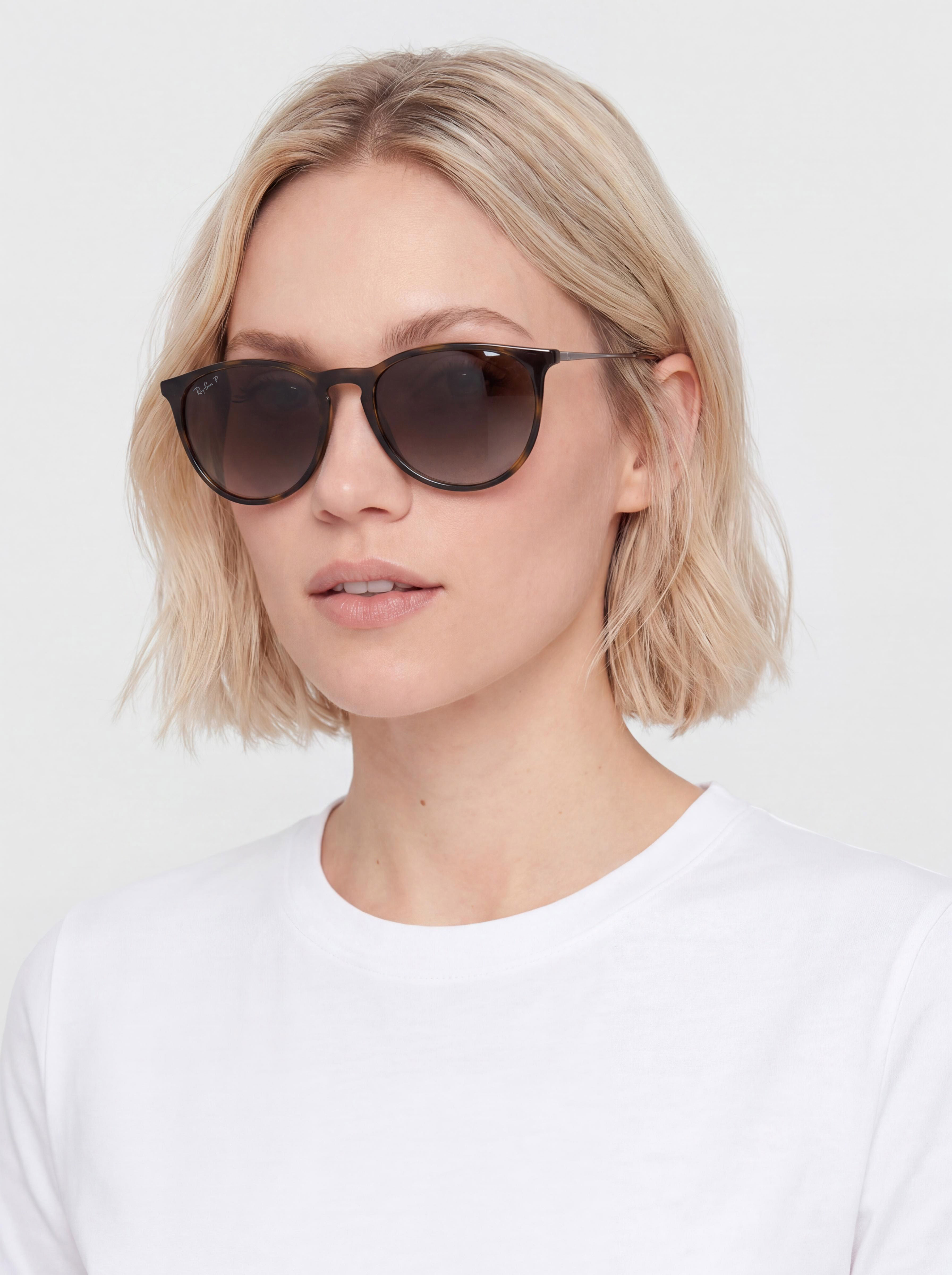 Ray-Ban Sonnenbrille Erika Classic (polerowany jasna havana/brązowe z polaryzacją)