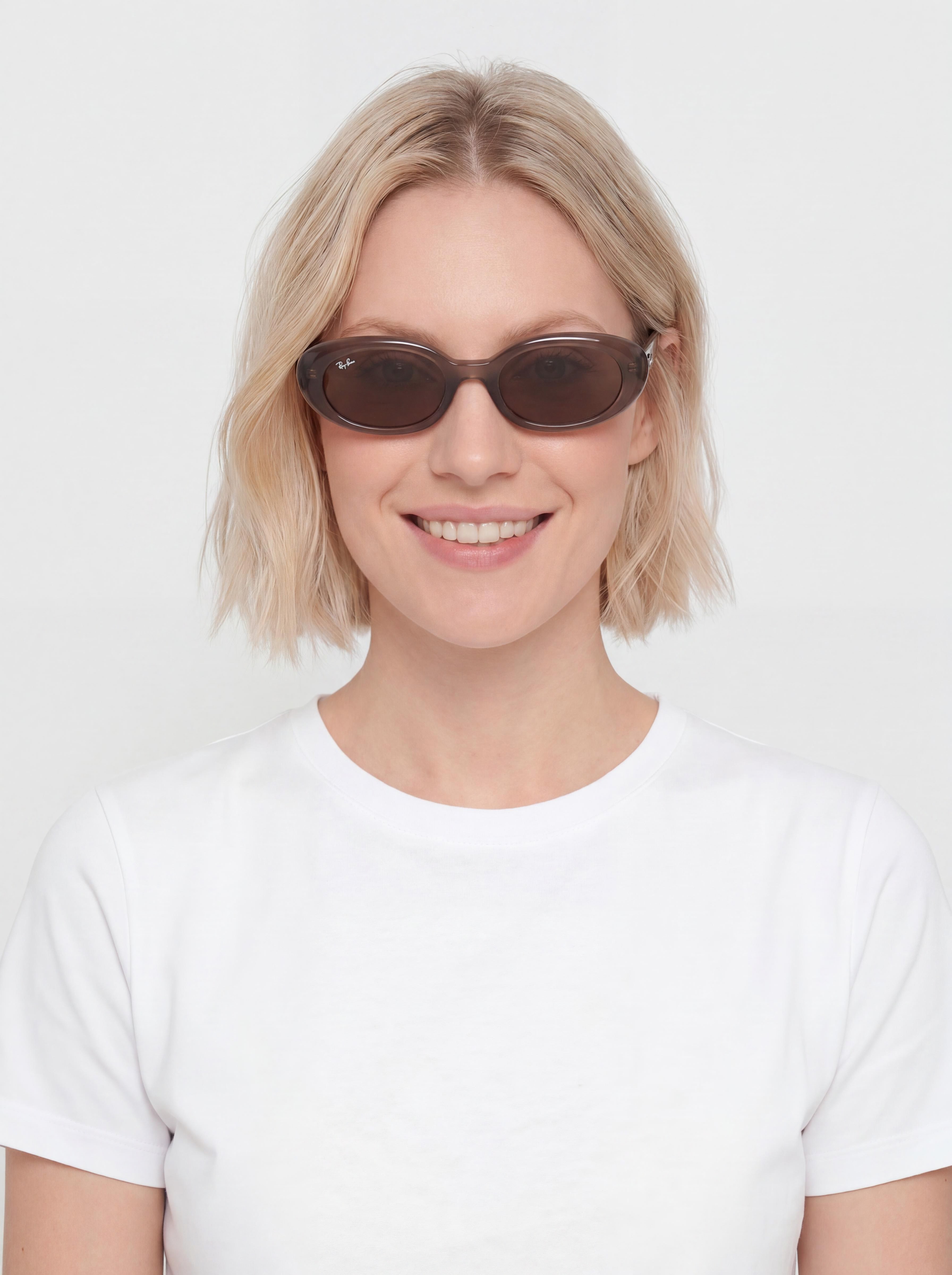 Ray-Ban Rb4441D Sonnenbrille (matowy opalizujący brązowy/ciemnobrązowy)