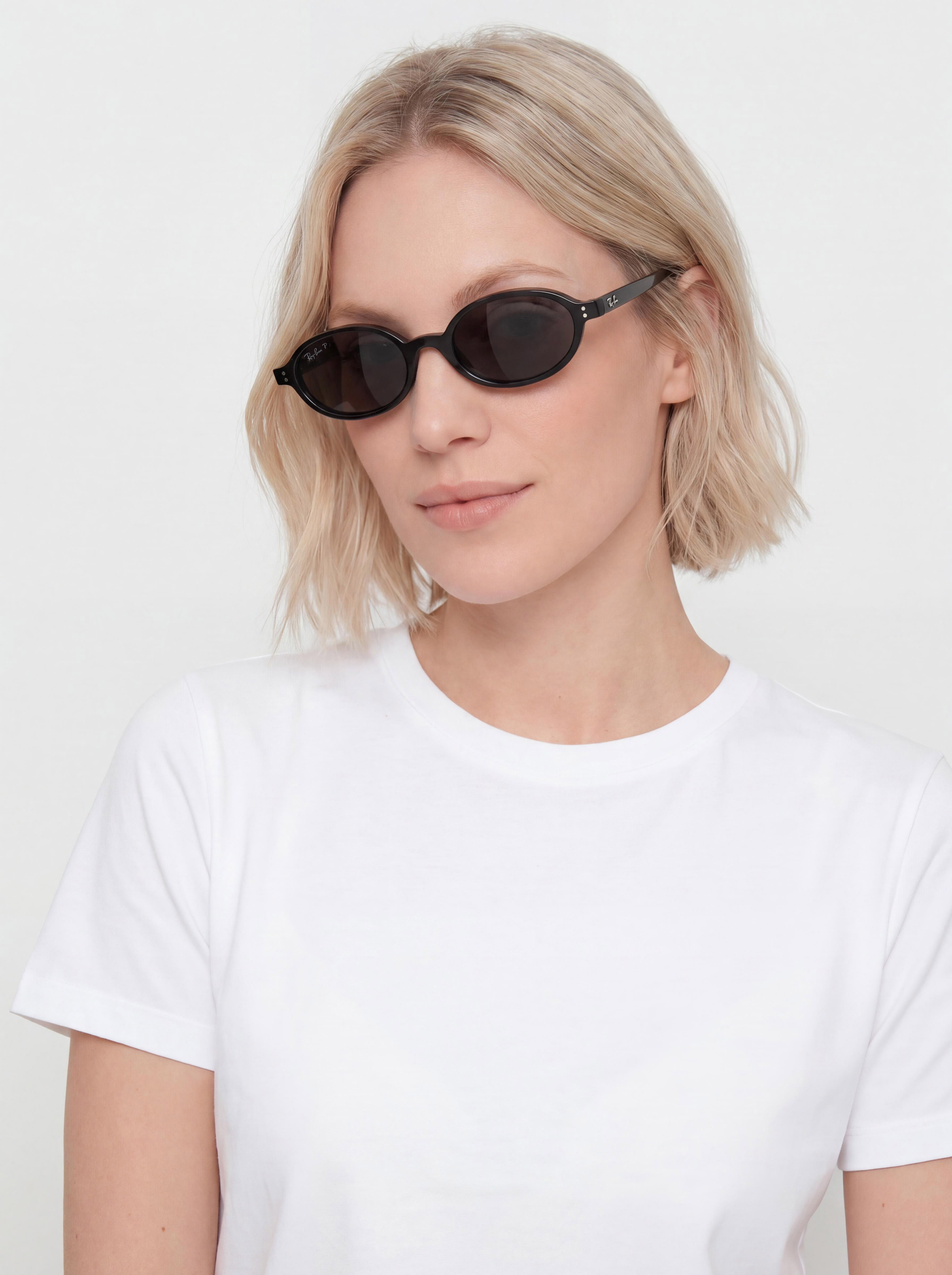 Ray-Ban Khal Sonnenbrille (polerowany black/polaryzacyjne ciemnogrey)