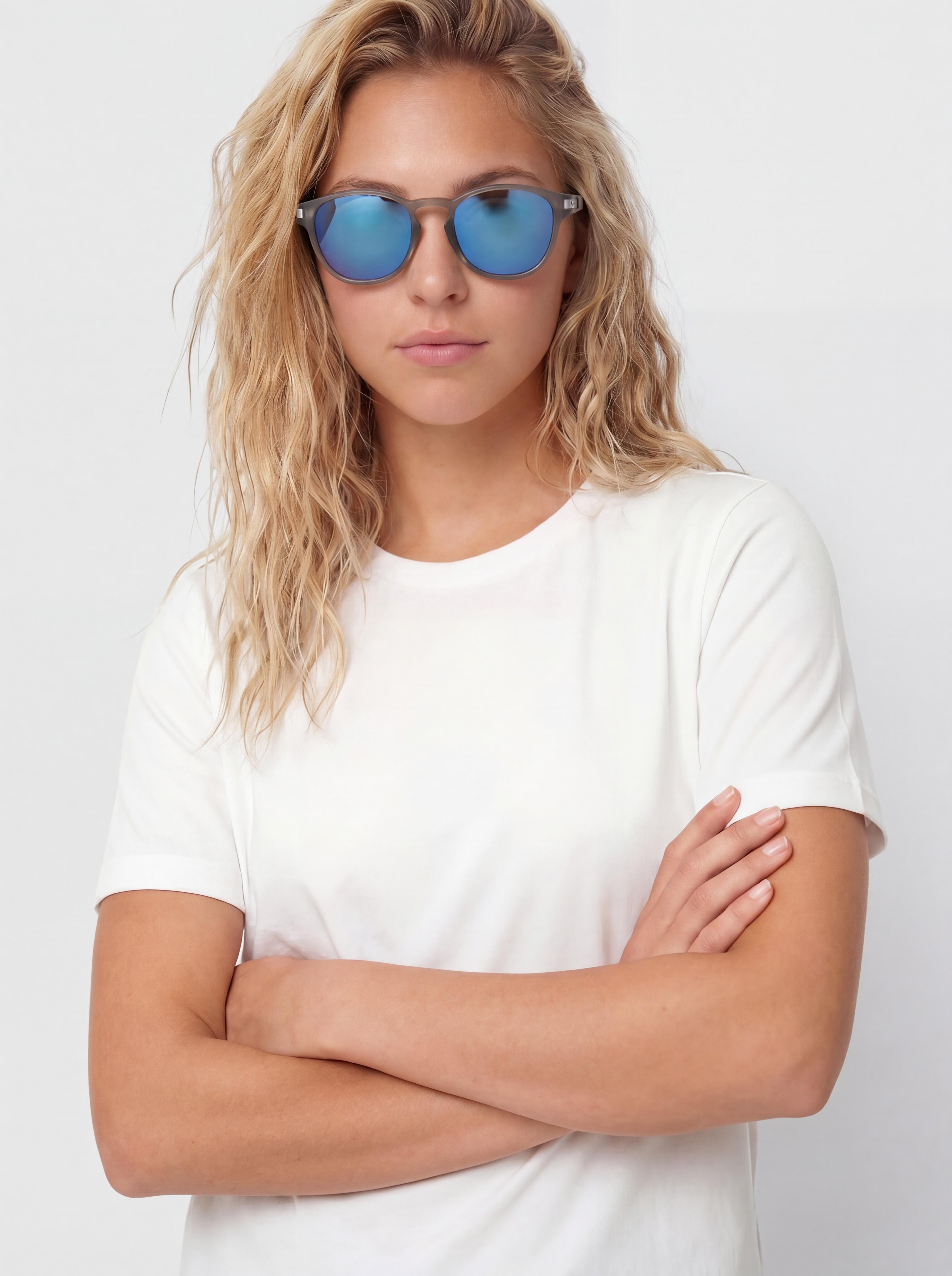 Oakley Latch Sunglasses (matte grey ink/prizm sapphr irid polar)