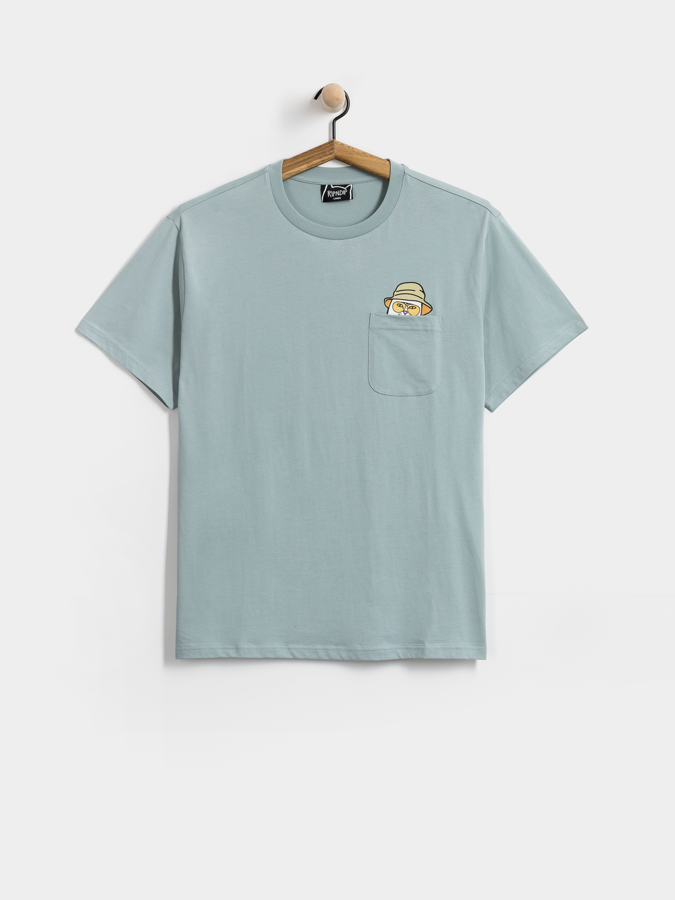 RipNDip T-Shirt Nermal S Thompson Pocket (silver blue)